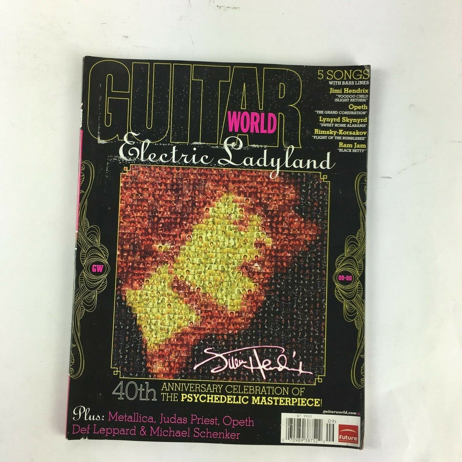 2009 Guitar World Magazine Electric Lady Land Metallica Judas Priest Opeth