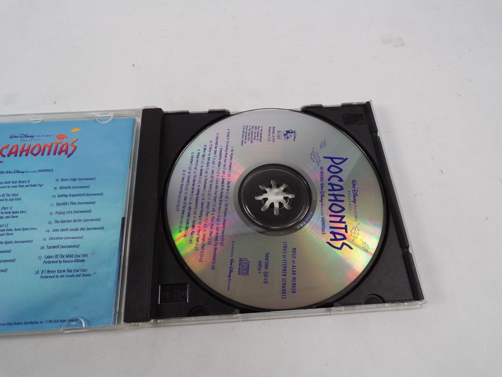 Pocahontas Music From The Original Walt Disney Records Sound Track CD#43