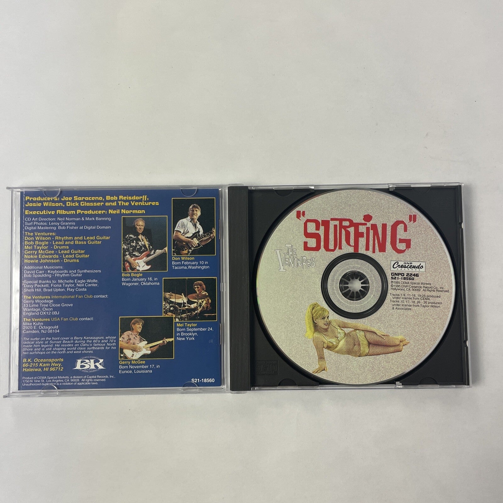 The Ventures - Surfing (CD, Oct-1995, GNP/Crescendo) #17