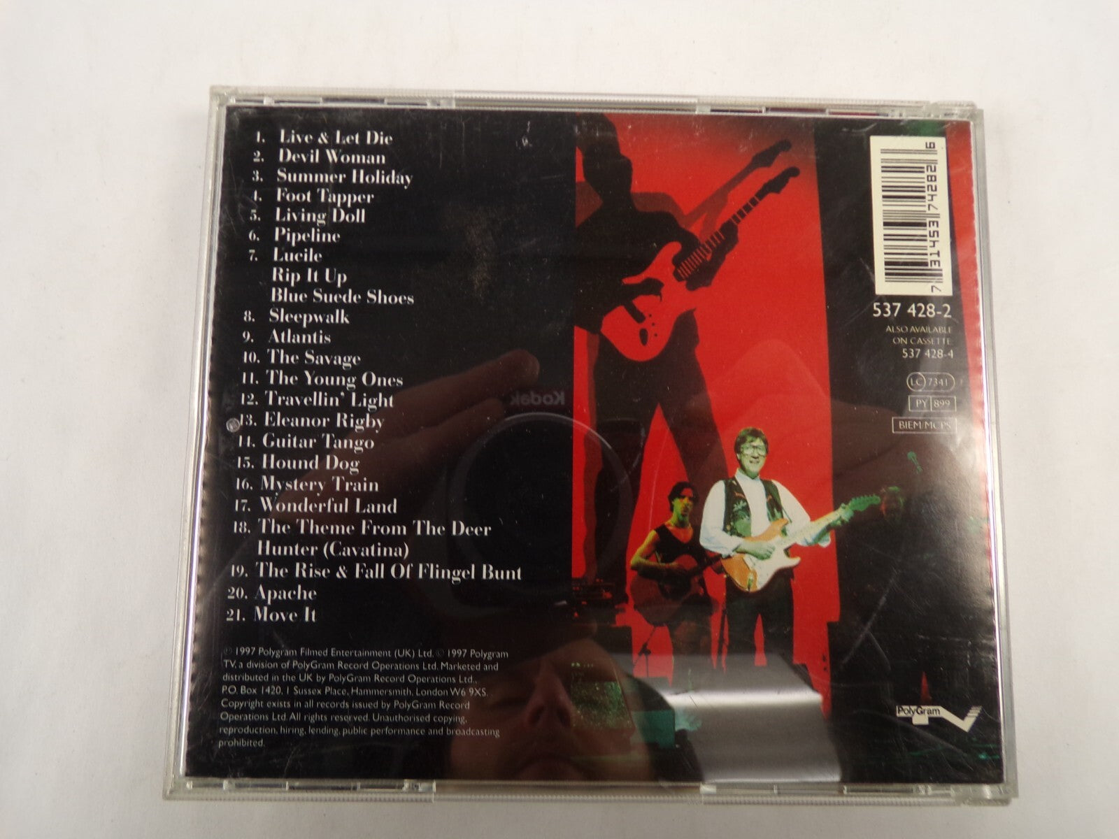 Hank Marvin Hank Plays Live Live & Let Die Devil Woman Foot Tapper CD#54