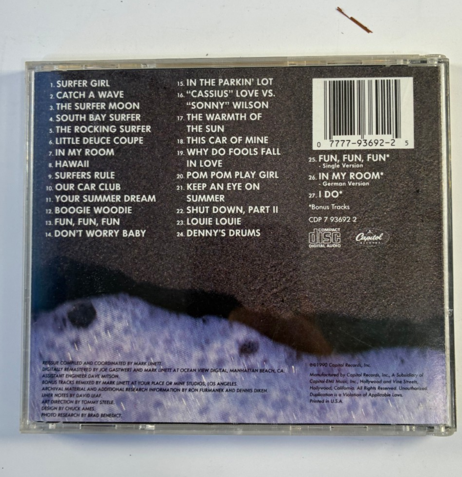 The Beach Boys - Surfer Girl & Shut Down Vol 2 CD Capitol 1990 2in1