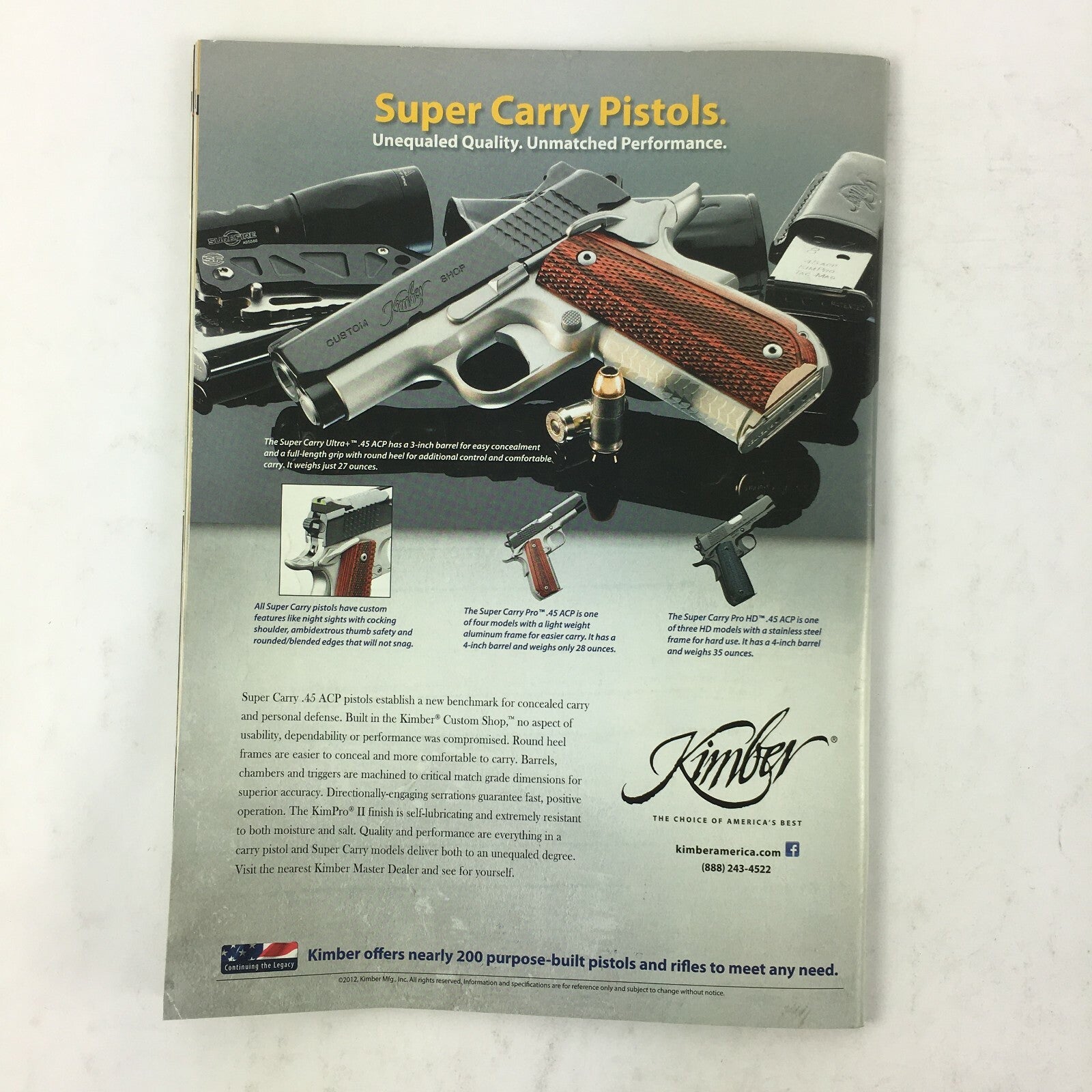 October 2012 American Rifleman Magazine Hand Obama His Walking Papers