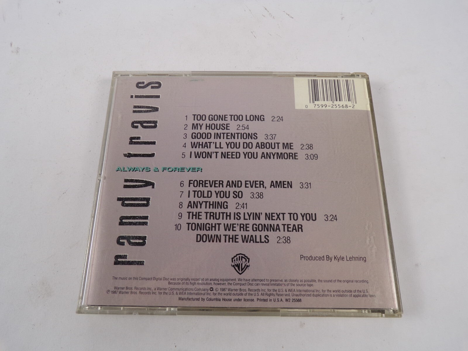 Randy Travis Always Forever I Won't Need You Anymore Good Intentions CD#39