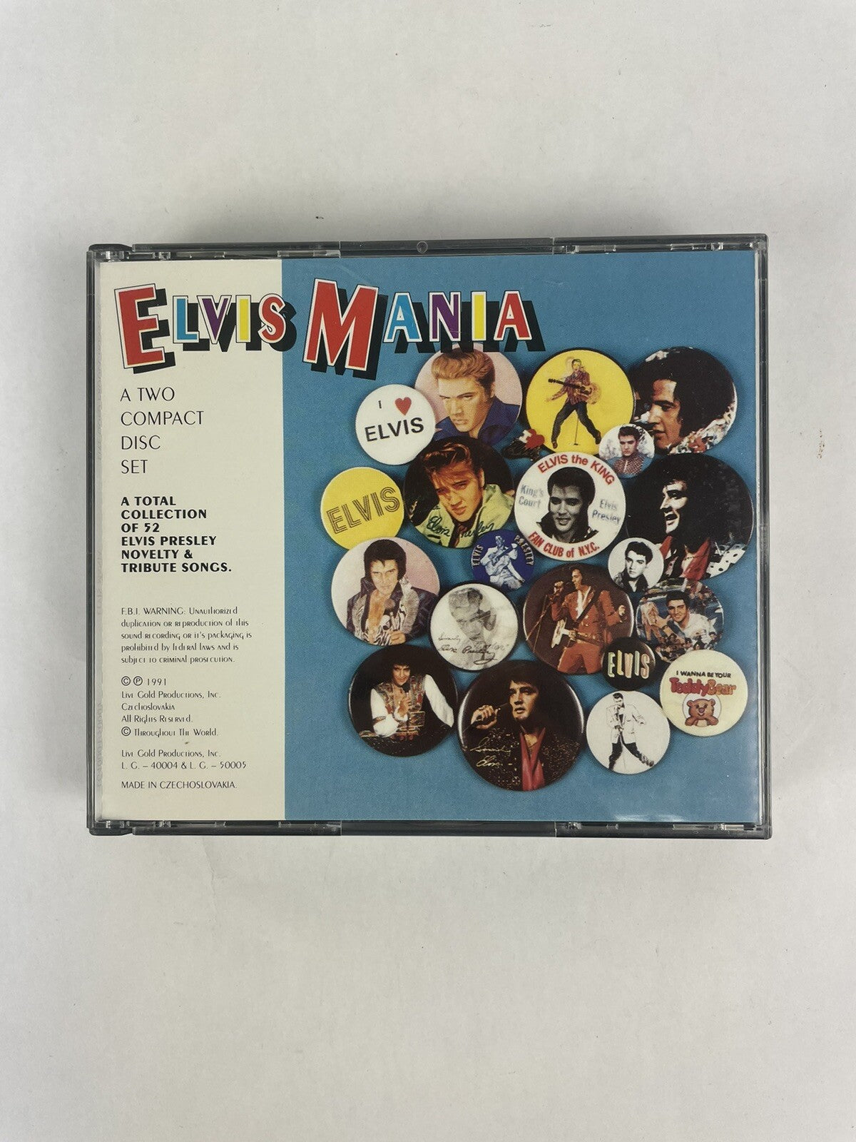 Elvis Mania Double CD, 1991 Czechoslovakian Import #8
