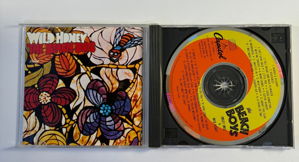 The Beach Boys - Smiley Smile & Wild Honey CD Capitol 1990 2in1 Remastered