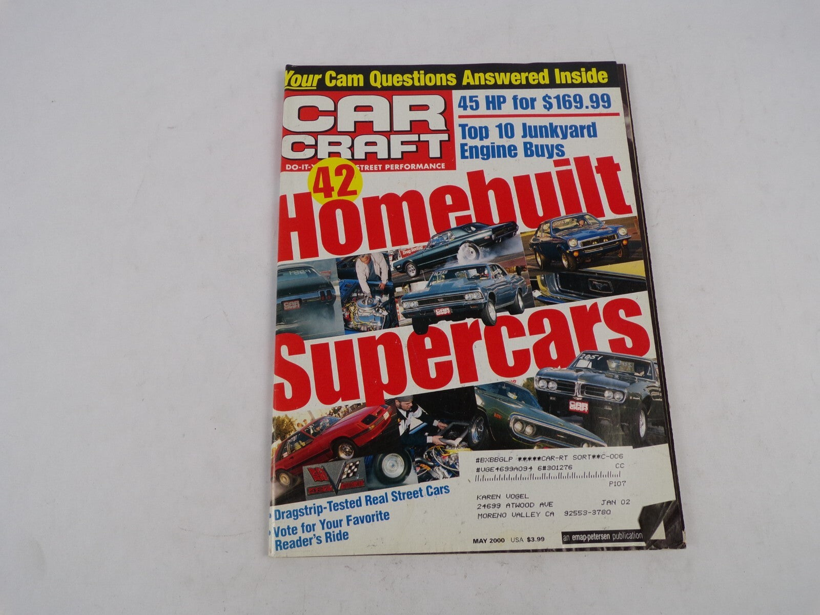 May 2000 Car Craft Homebuilt Supercars Junkyard Engine Buys