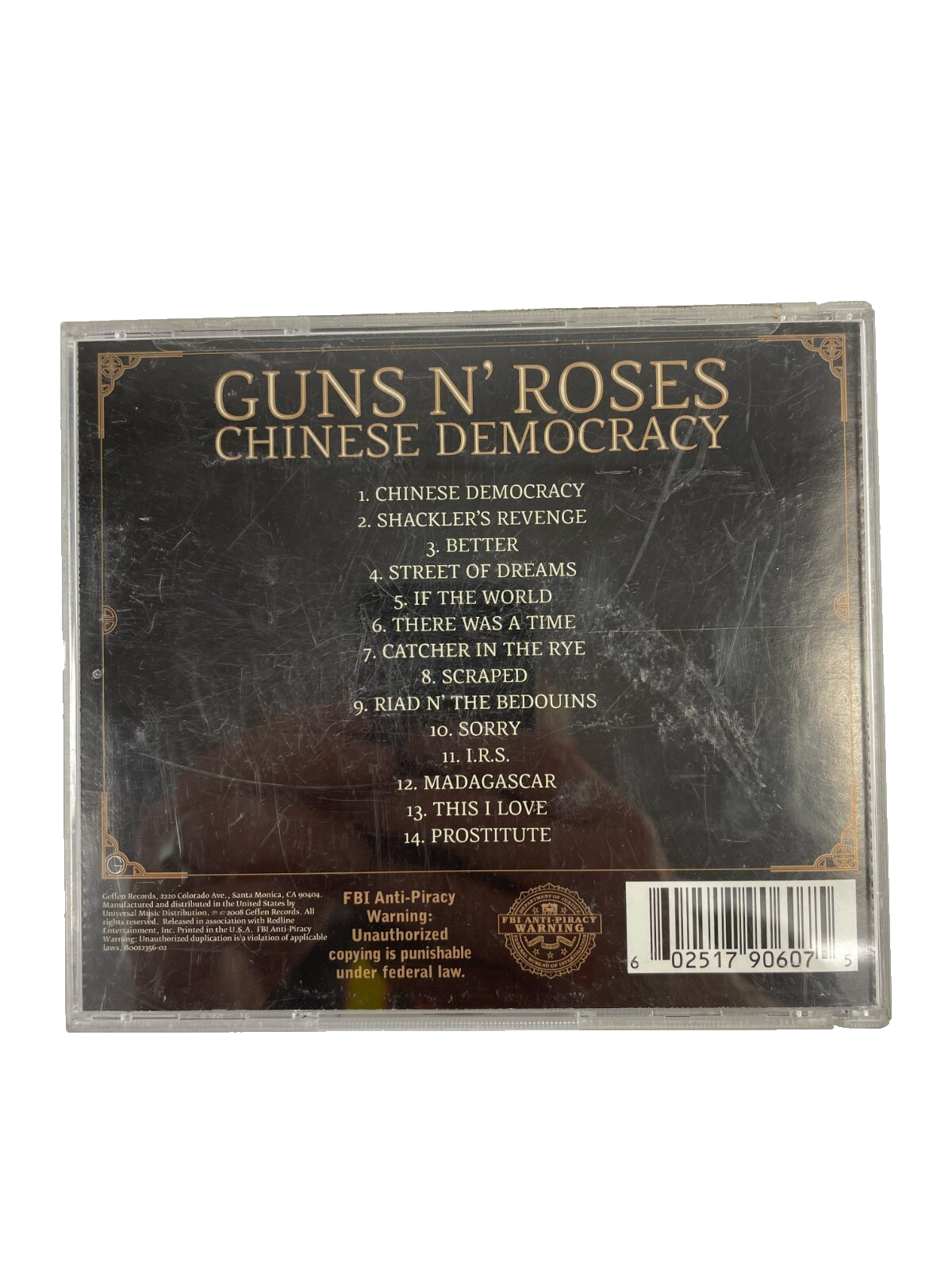 Guns N' Roses – Chinese Democracy Shackler's Revenge Street Of Dreams CD#33