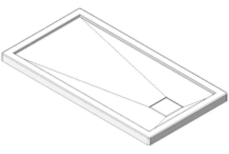 Oceania Attitude SB60R32A01 60x32 acrylic shower pan base white