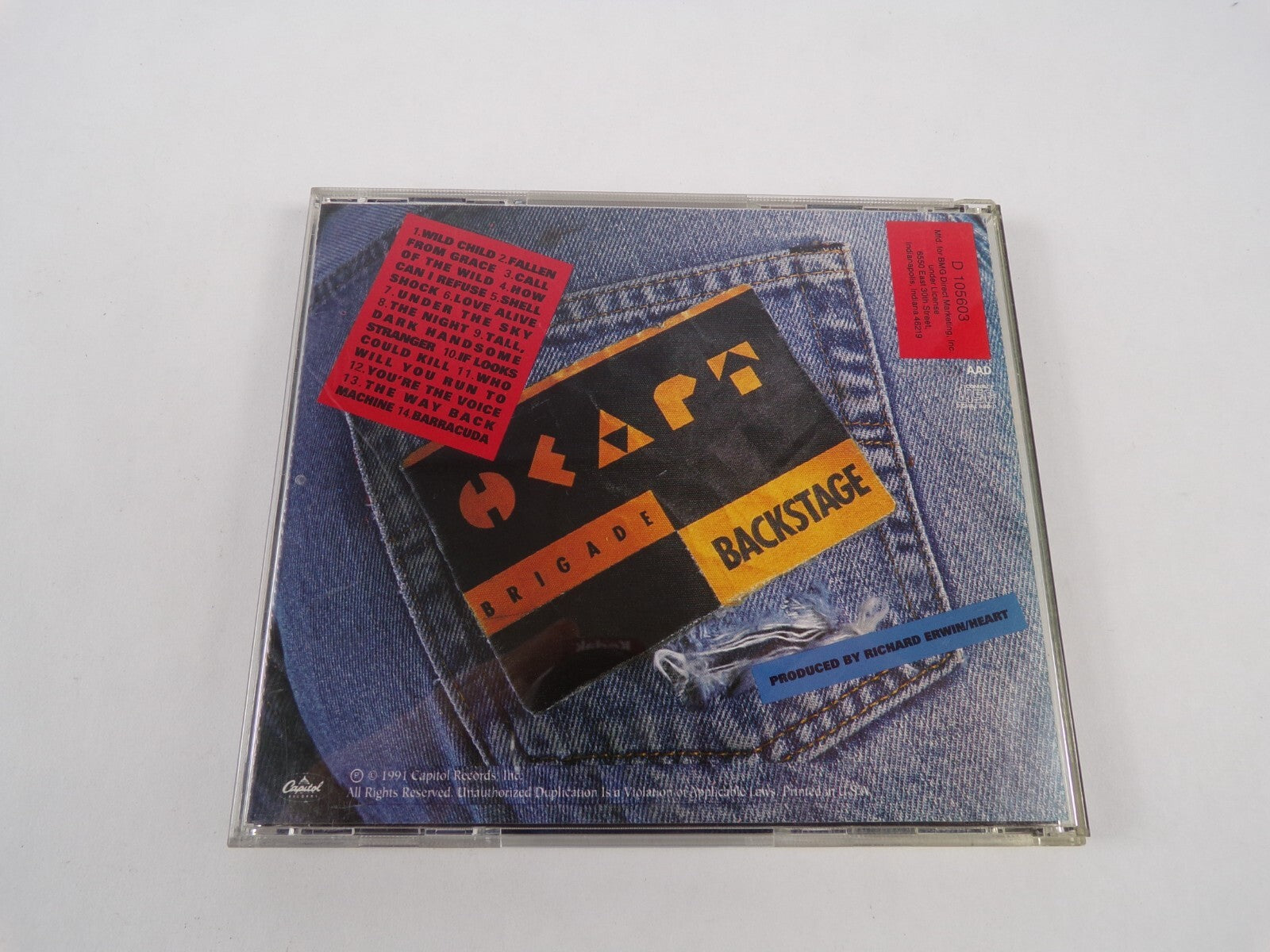 Heart Rock The House Live Wild Child Fallen From Grace Call Of The Wild HowCD#12