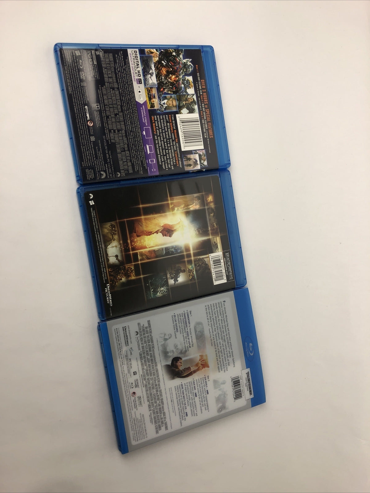 Lot of 3 - Transformers- Revenge Of The Fallen - Age Extinction 2 Blu-ray Discs