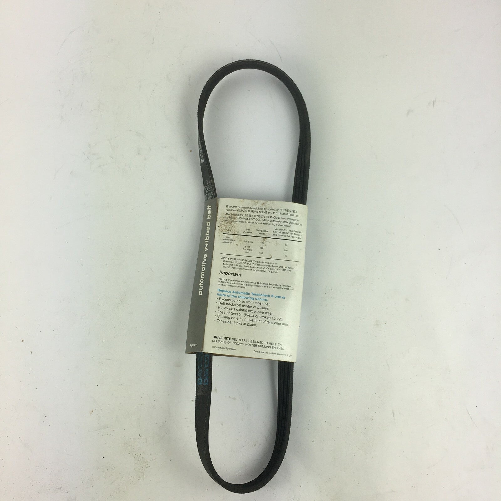 Genuine Drive Rite Automotive V-Ribbed Belt 5040333DR-4PK0845 A4