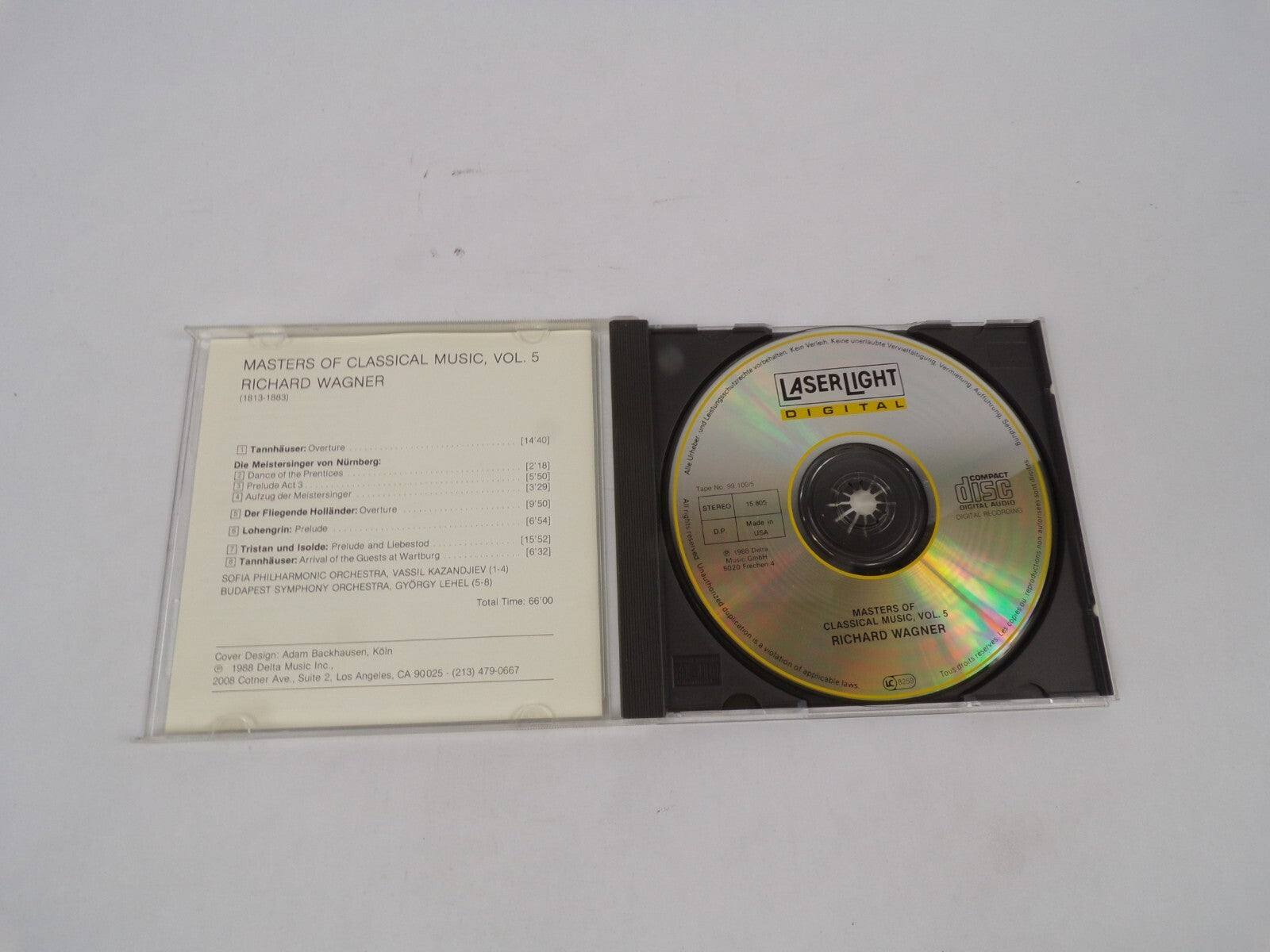 Masters Of Classical Music Wagner Die Meistersinger Von Nornberg Der FliegeCD#67