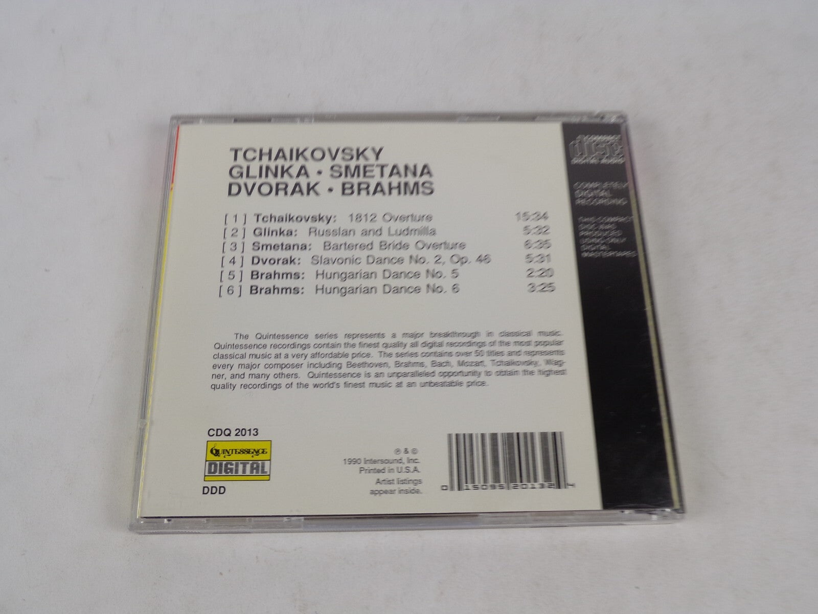 Tchaikovsky Dvorak Slavon Dance Brahms Hungarian Dance Glinka Dvorak CD#54