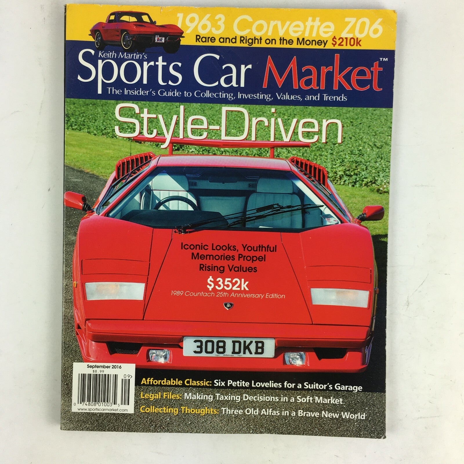 September 2016 Sports Car Market Magazine Style Driven 1963 Corvette Z06