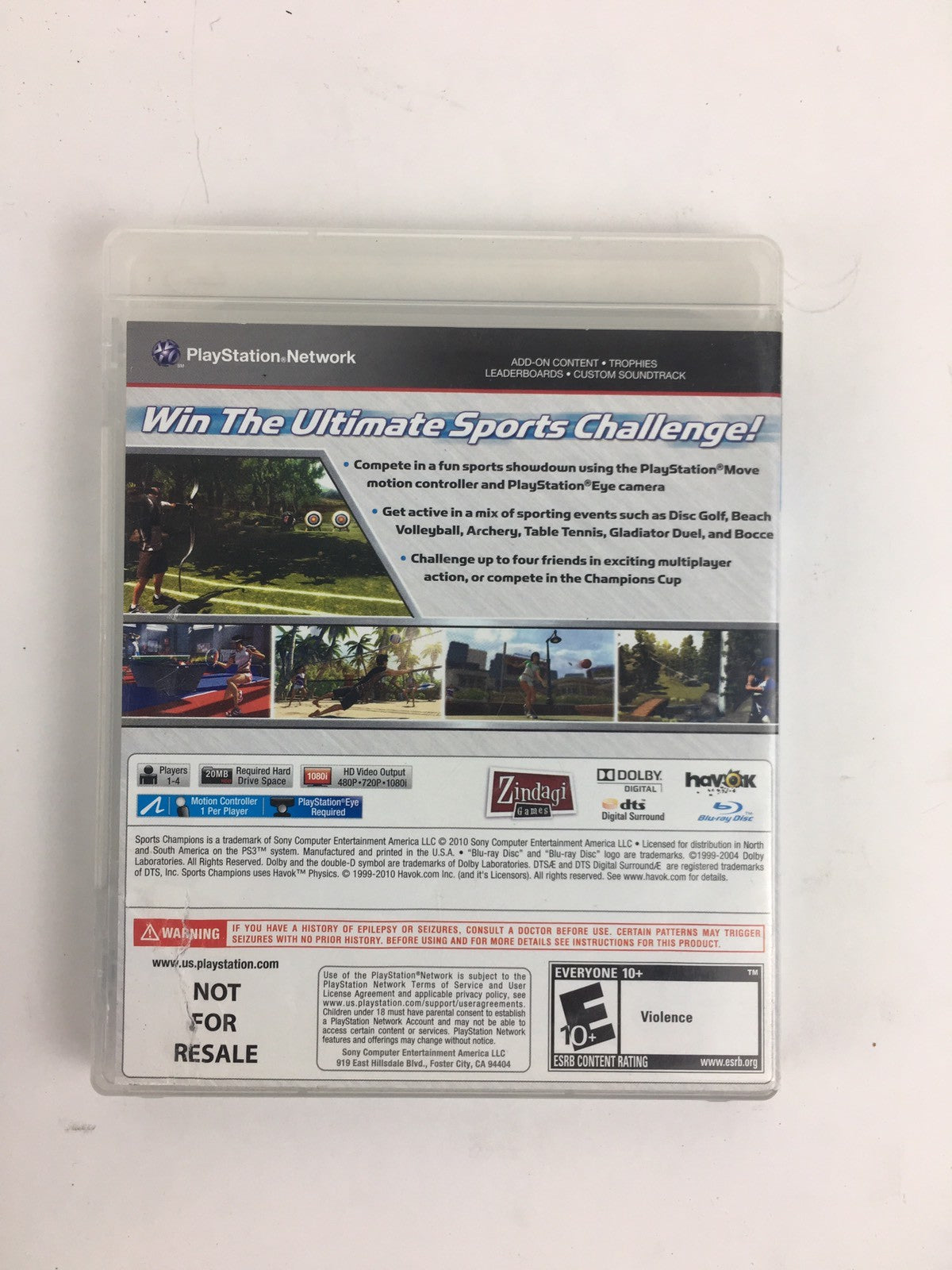 Sports Champions PlayStation 3