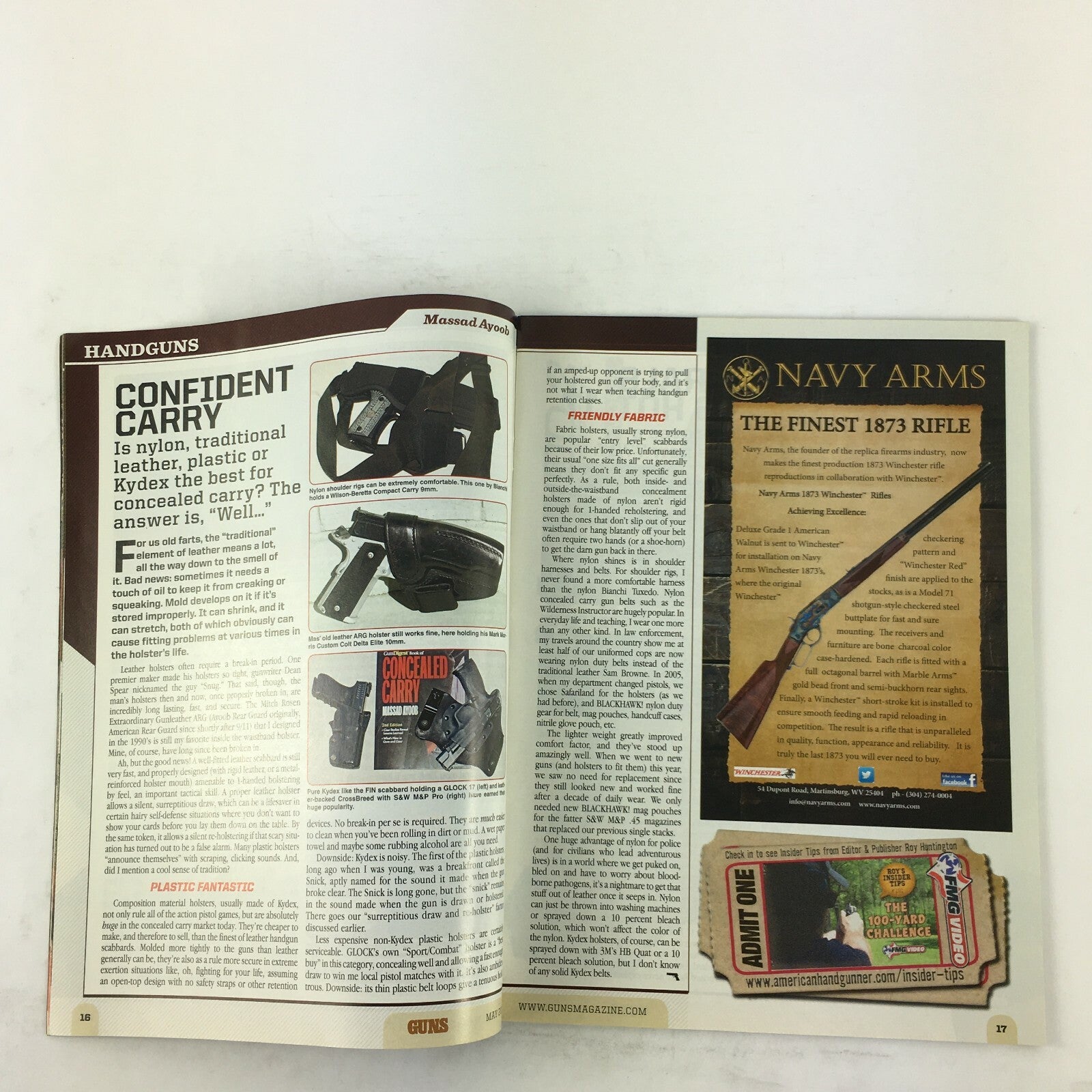 May 2016 Guns Magazine Perfect Pair 9mm M&P9 Super Saddlegun .460 S&W .17 WSM