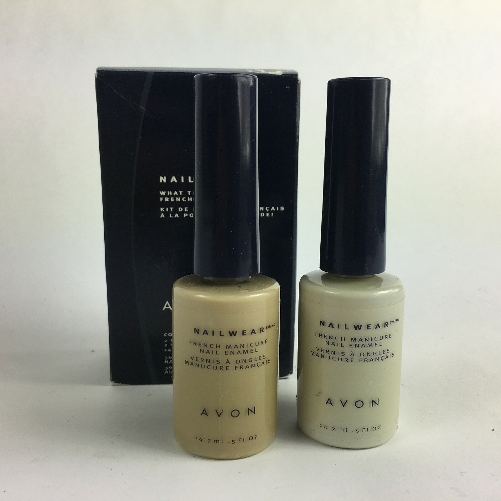 Avon Nailwear What Tip Are You ? French Manicure Kit Nail Enamel B2