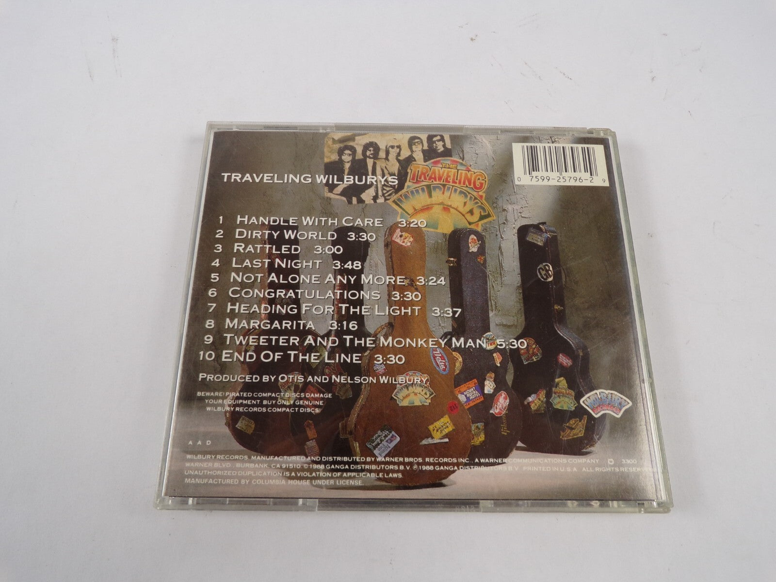Traveling Wilburys Handle With Care Dirty World Margarita Last Night CD#47