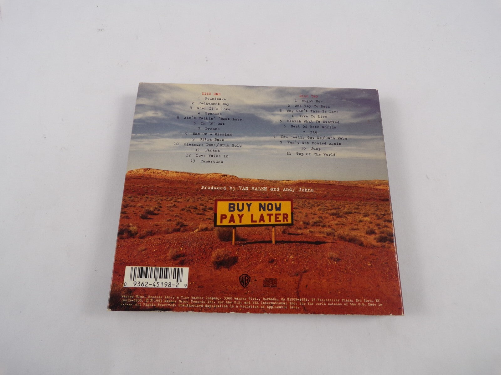 Van Halen Live Right Here Right Now Pounoake Judgement Day When It' s Love CD#2