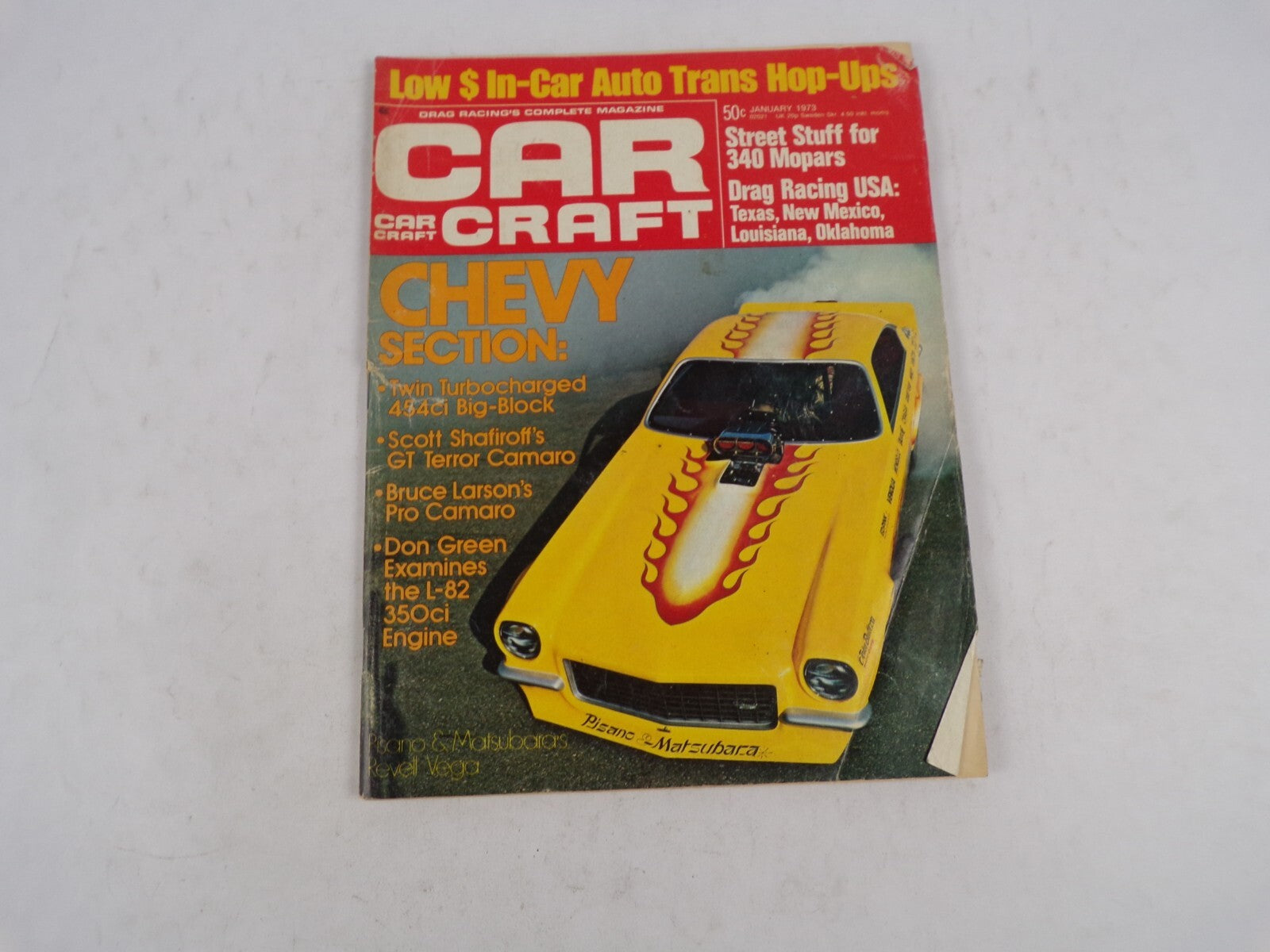 January 1973 Car Craft Chevy Section: Low $ In-Car Auto Trans Hop-Ups Twin Turbo