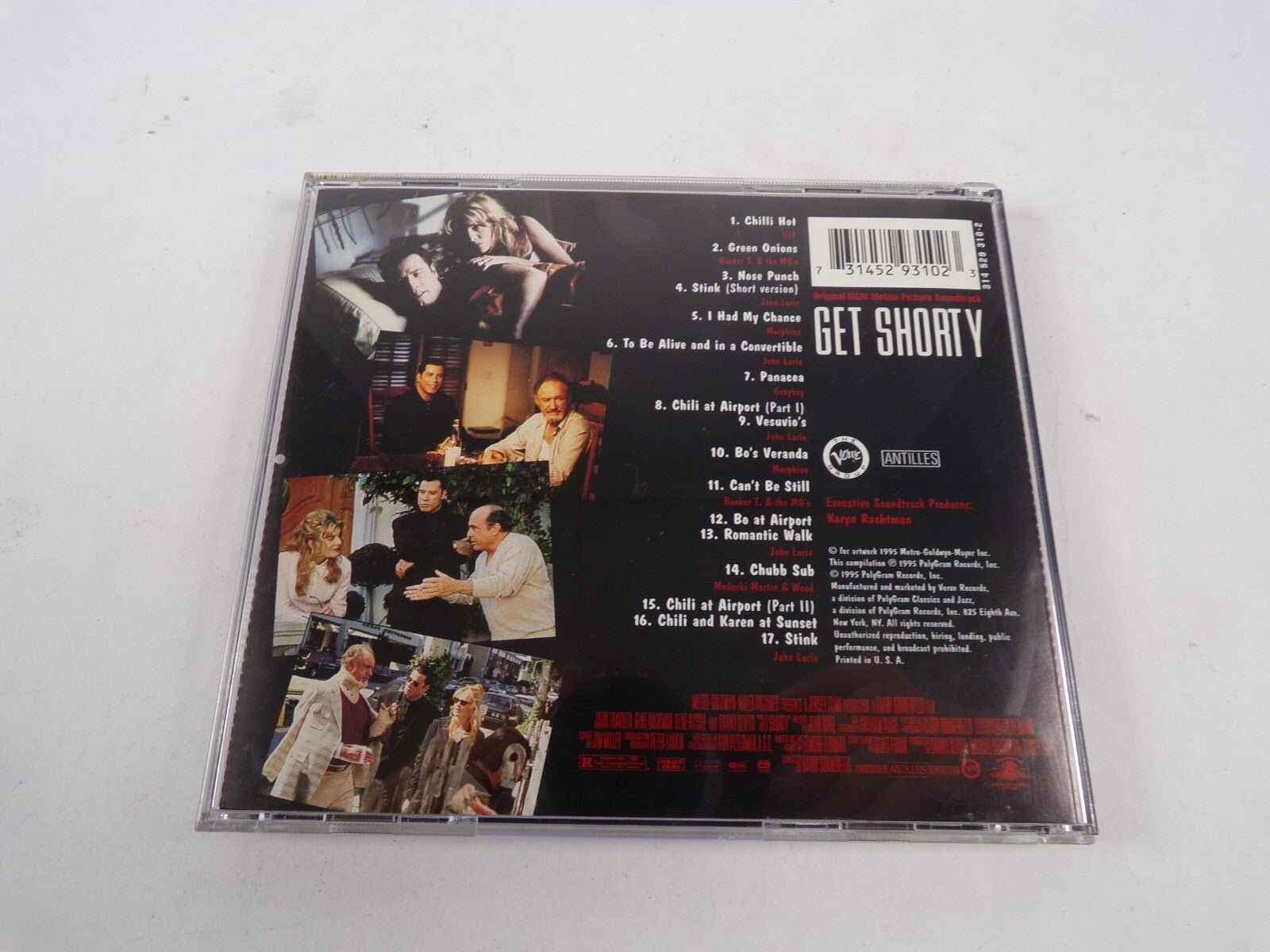 Original Mgm Metion Picture Soundtrack Get Shorty John Travolta CD #43