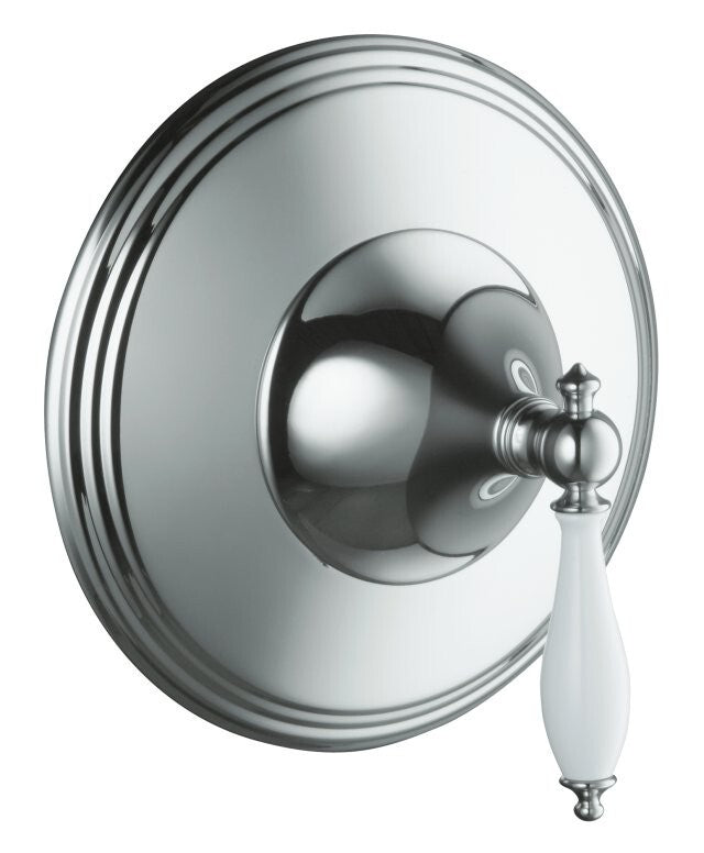Kohler T10301-4P-CP Finial thermostatic valve trim polished chrome bathroom control