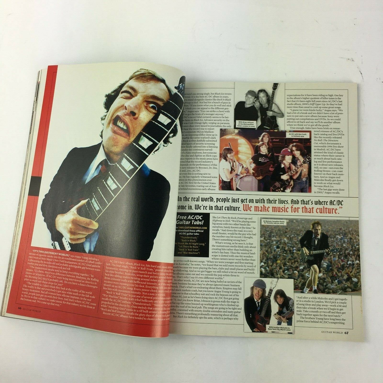 2001 Guitar Player Magazine AC/DC Is Rock & Roll! Oasis David Gilmour AngusYoung