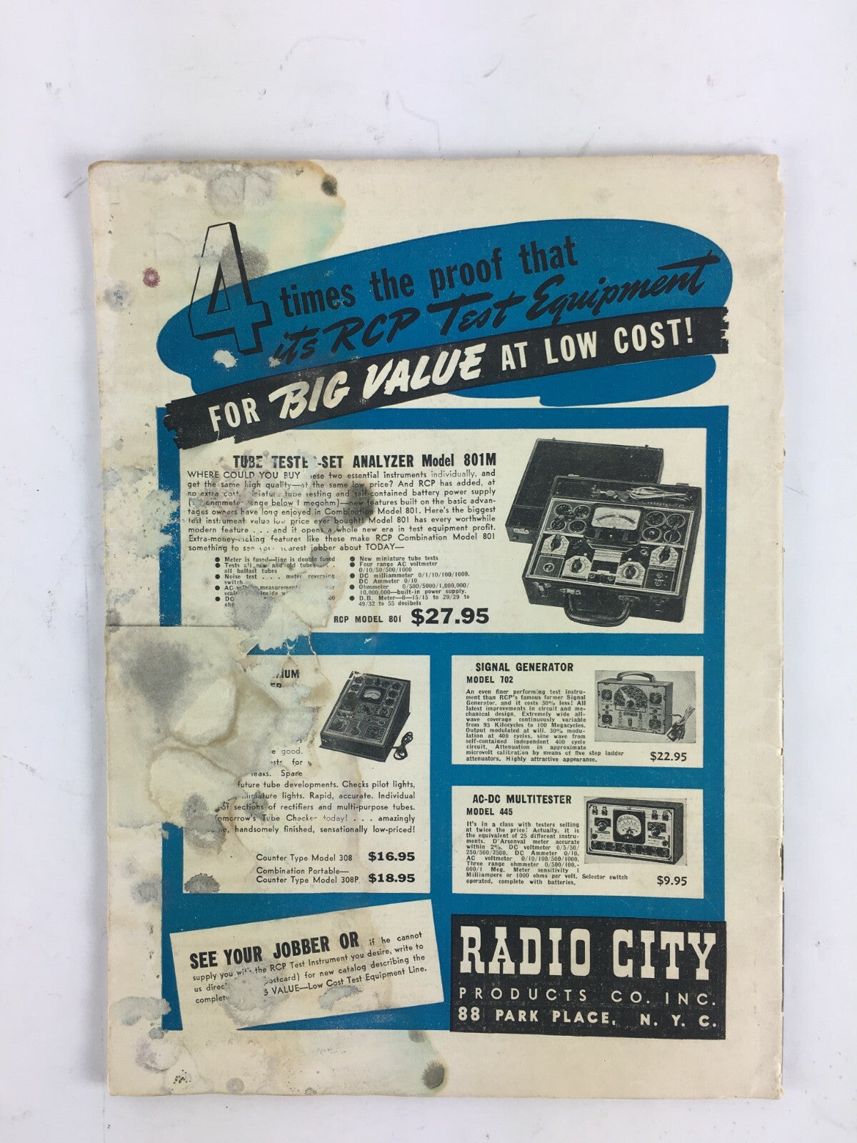 August Radio Craft Hugo Gernsback Magazine The Radio Dog Zoe Her Masters Voice