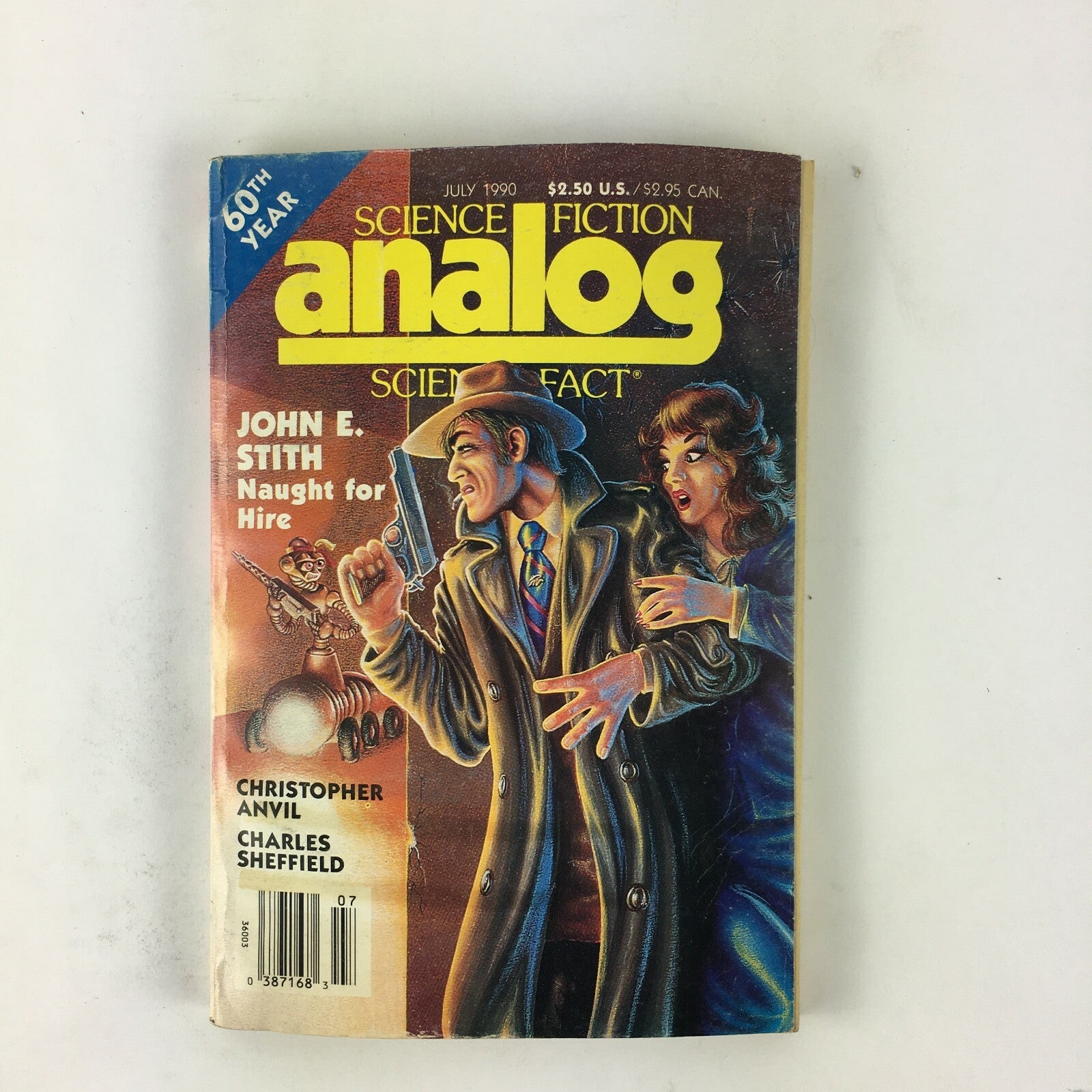 July 1990 Analog ScienceFiction Fact Magazine John E.Stith Naught for Hire
