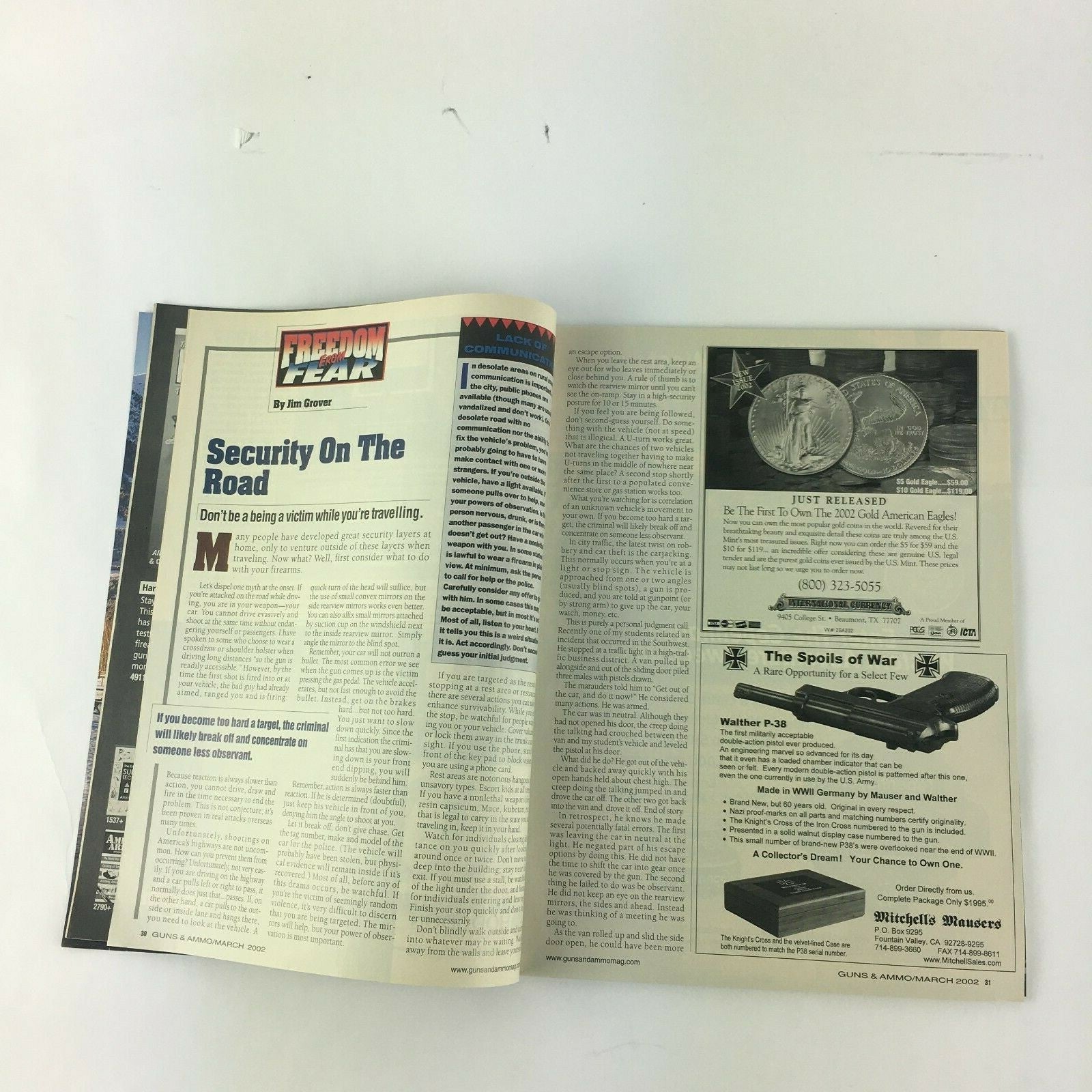 March 2002 Guns & Ammo Magazine Gun of the Year Beretta Hornady's .17 HMR