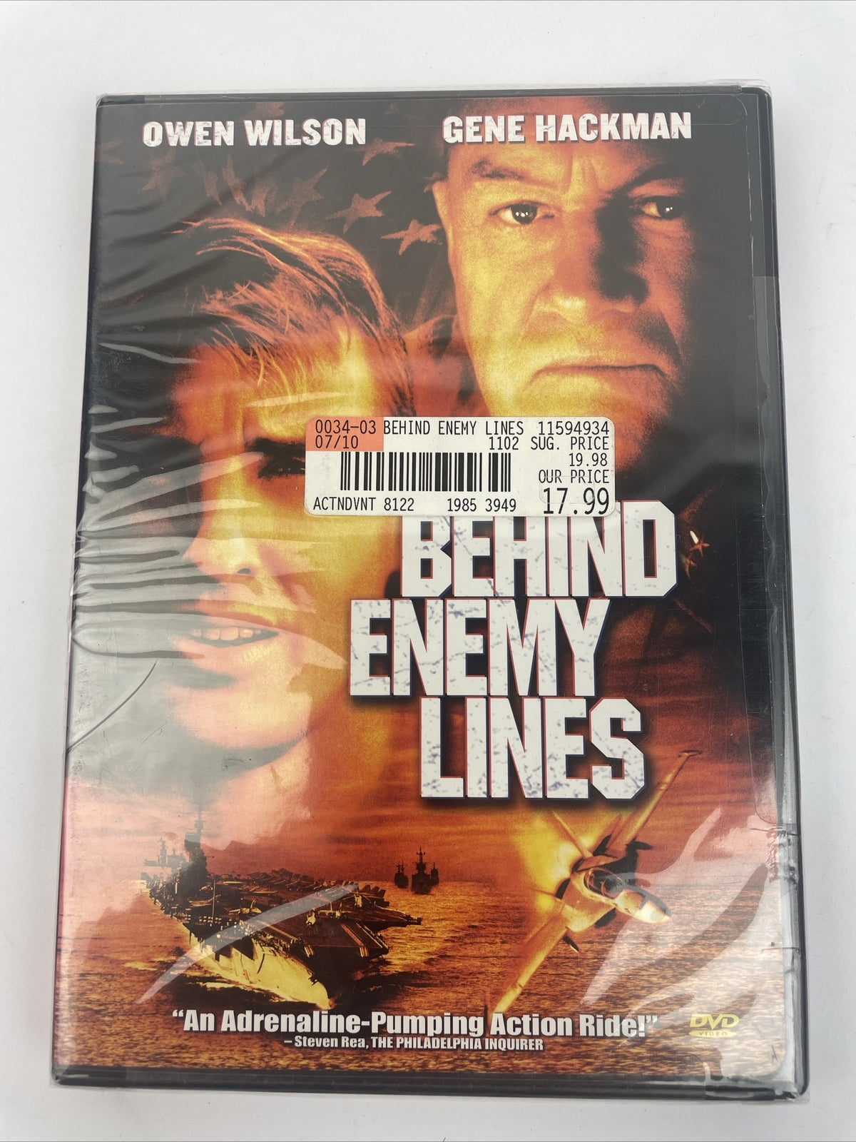 Behind Enemy Lines - Digital DVD Video Owen Wilson Gene Hackman - Brand New