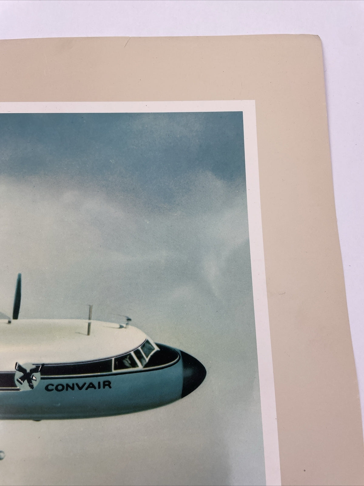 Rare CONVAIR METROPOLITAN 440 COMMERCIAL TRANSPORT Print 20”x16 GENERAL DYNAMICS