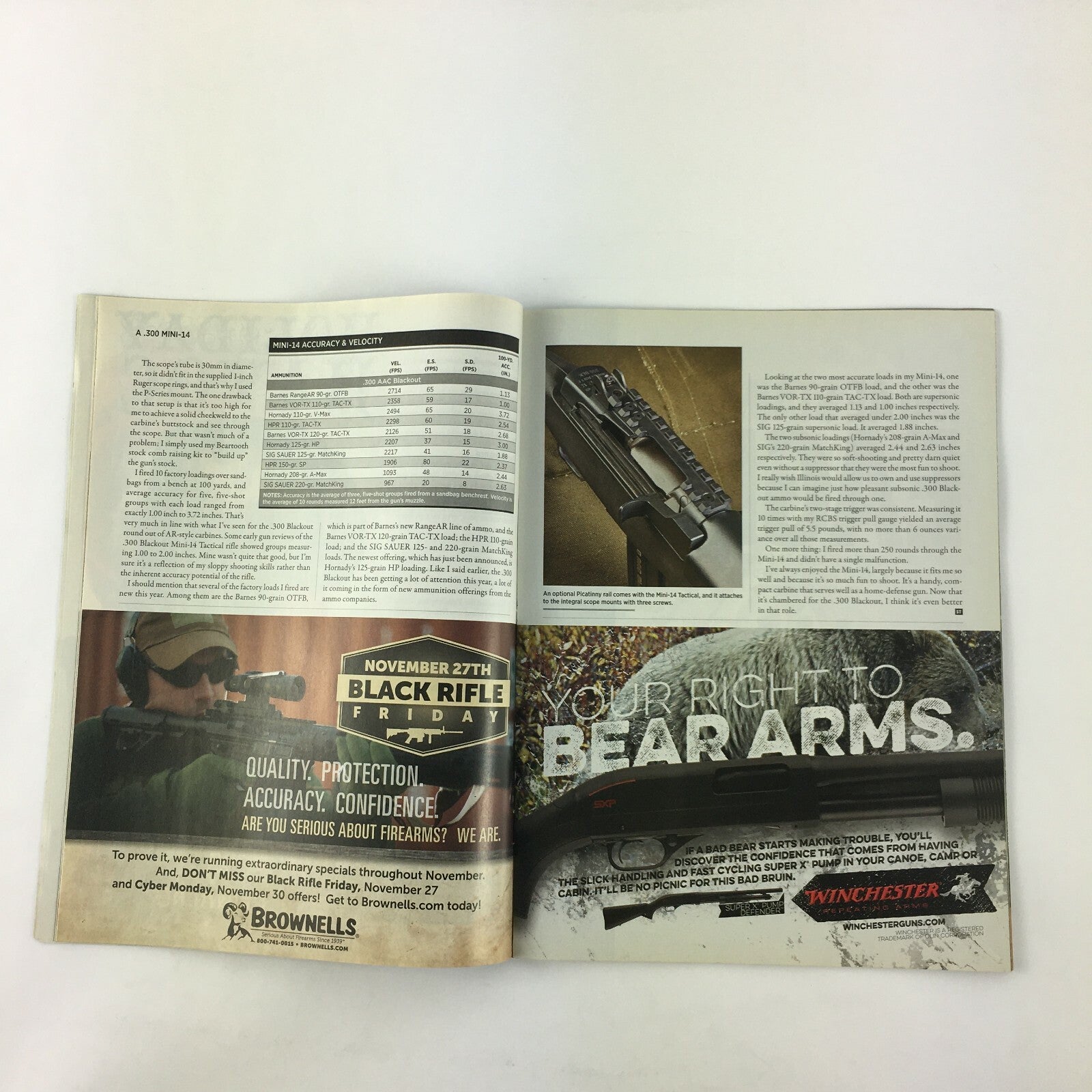 December 2015 Shooting Times Magazine .50 AE Brute Ruger Mini-14 .300 Blackout