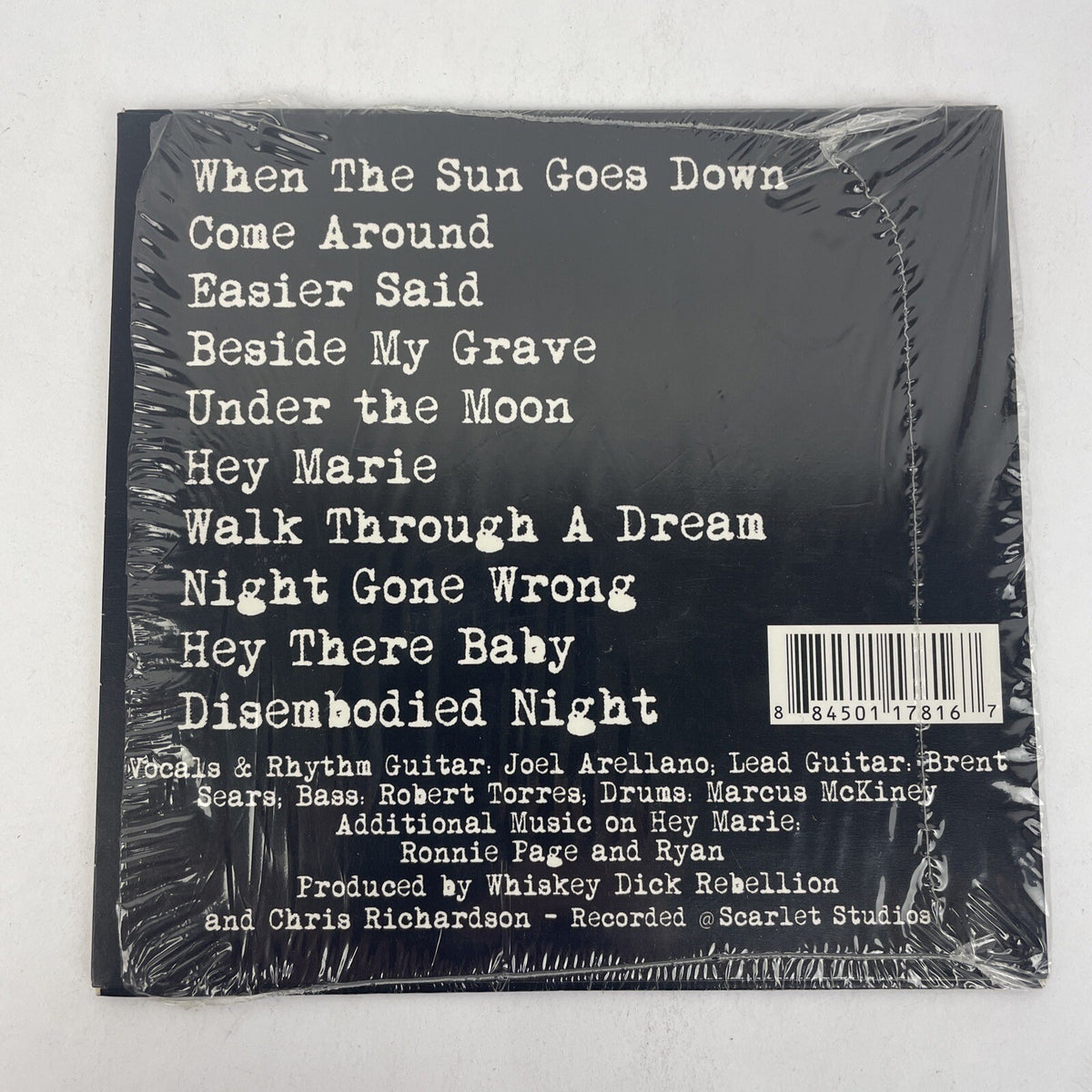 The Whiskey Dick , Digital Audio CD " Rebellion " 10 Tracks - VERY RARE FIND
