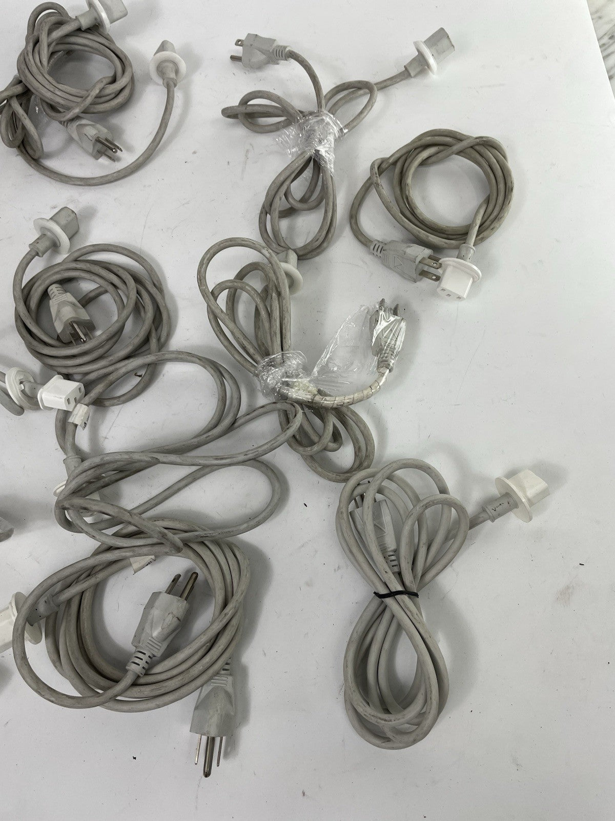 Lot of 16 Apple iMac Power Cords 6ft 2-Prong & 3-Prong OEM Assorted Cables