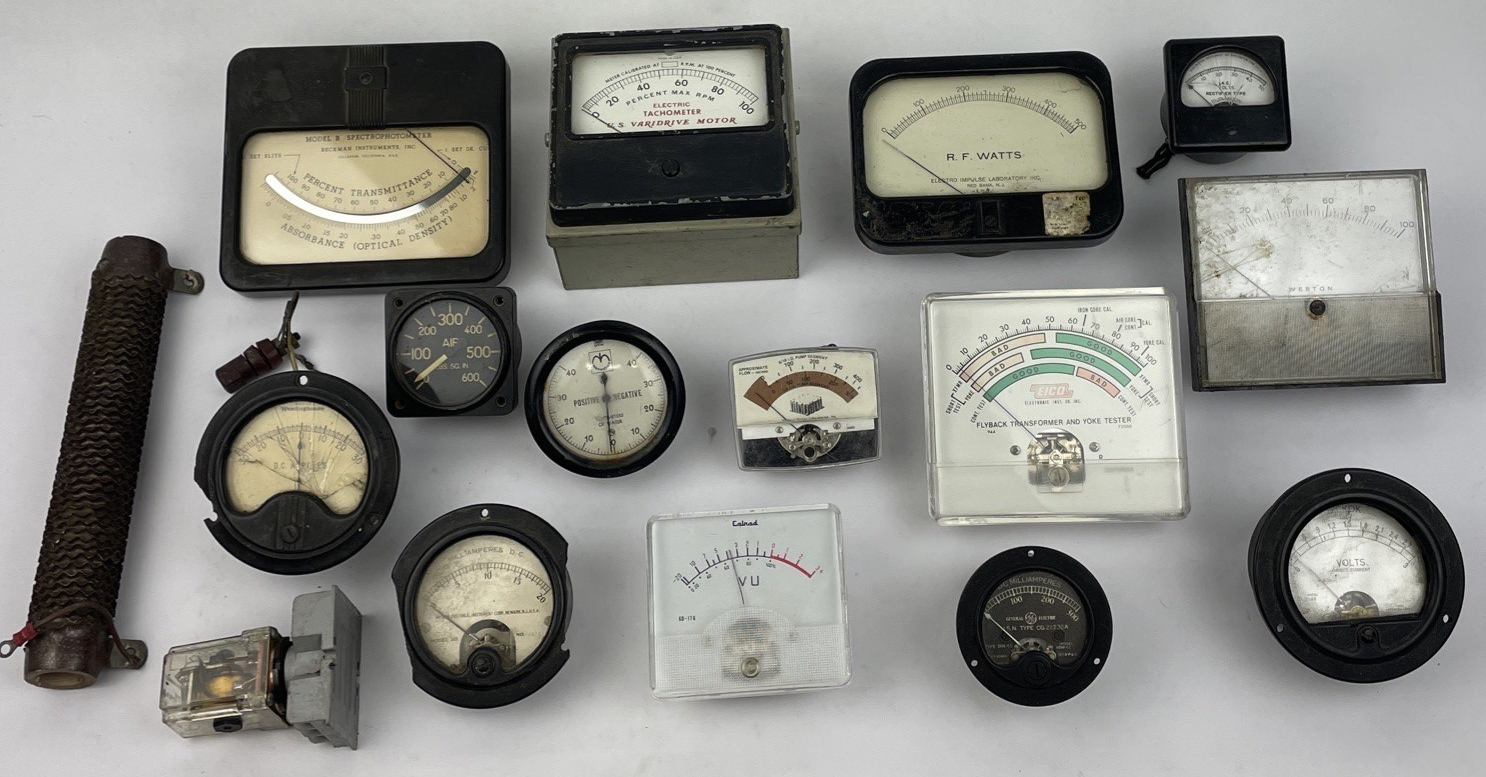 Vintage Lot Regulators and Gauges Meters Steampunk Industrial Simpson Motorola