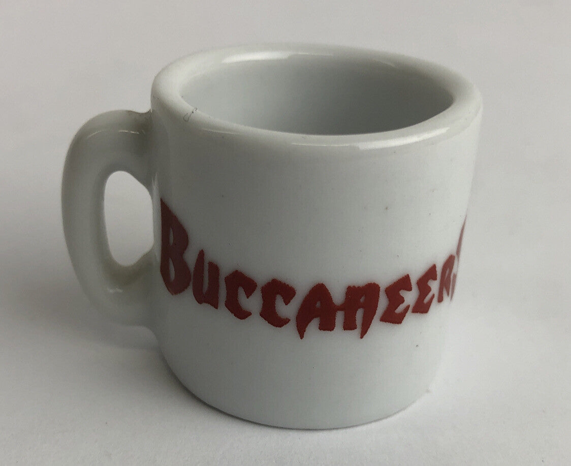 Vintage NFL Mini Coffee Cup Mug TAMPA BAY BUCCANEERS 1.25" Collectible Miniature