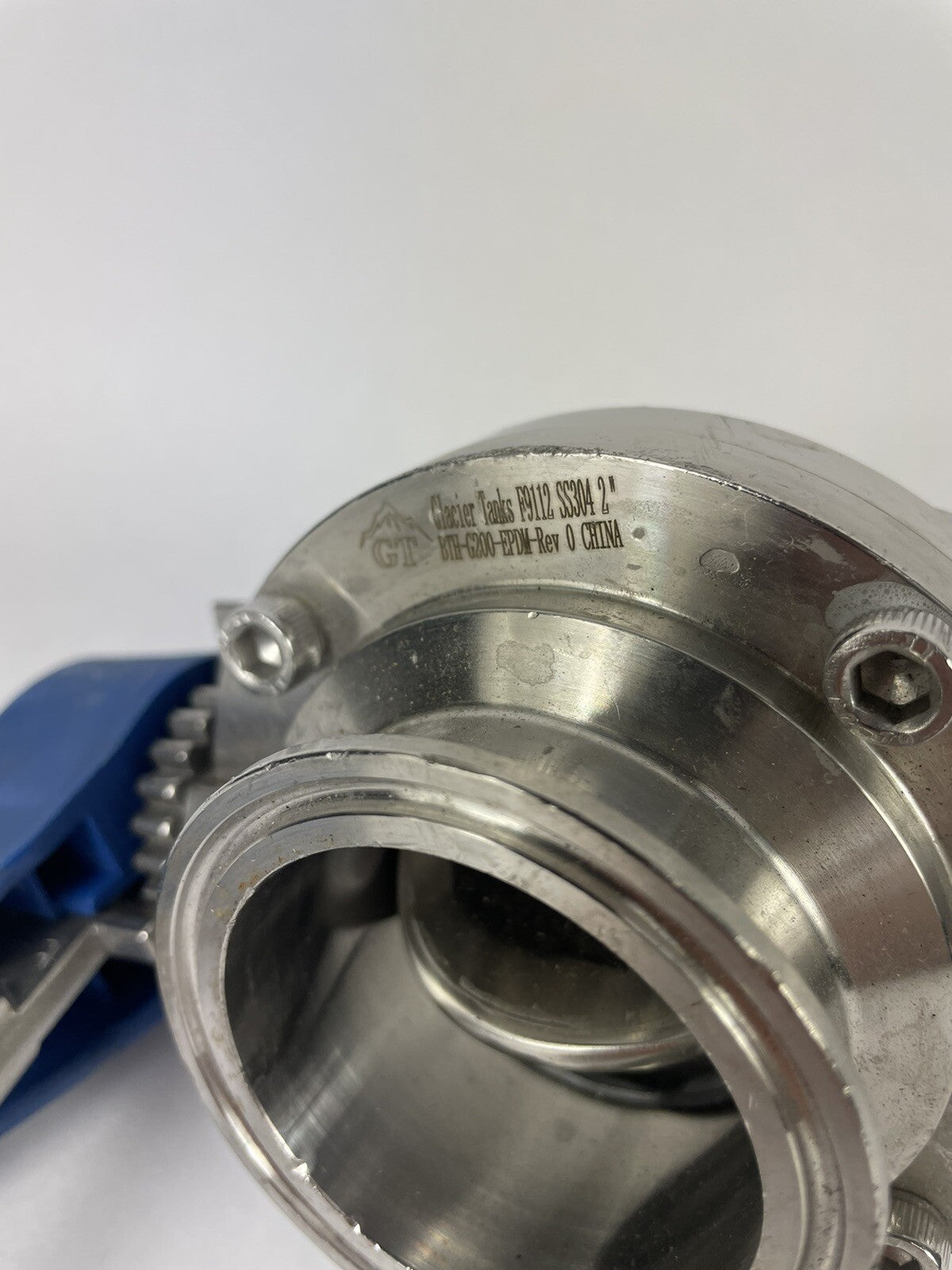 Glacier tanks Butterfly Valve Tri Clamp 2 inch 2" Trigger Hand - SS304 EPDM