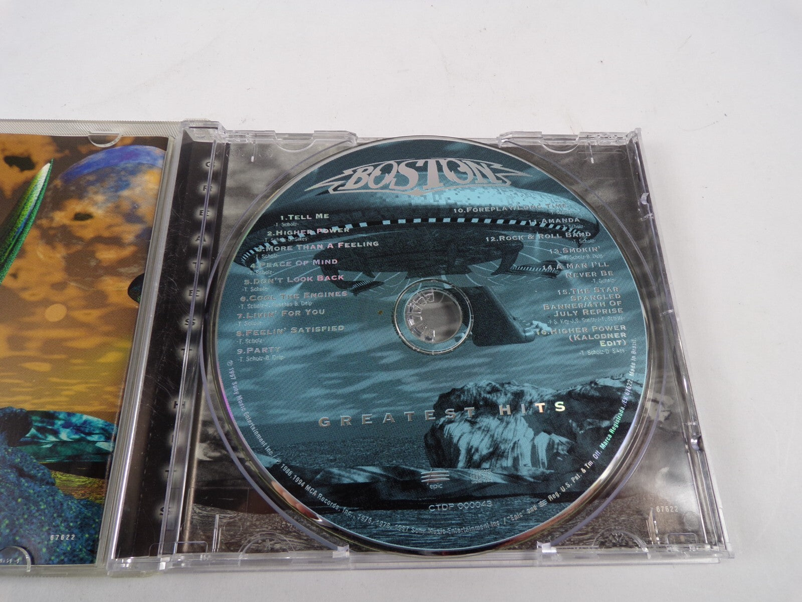 Boston Greatest Hits Tell Me Higher Power Peace Of Mind Party Amanda CD#13
