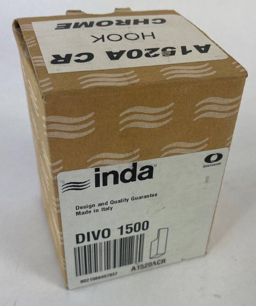 Inda Divo 1500 A1520A CR polished chrome wall mounted clothes hook