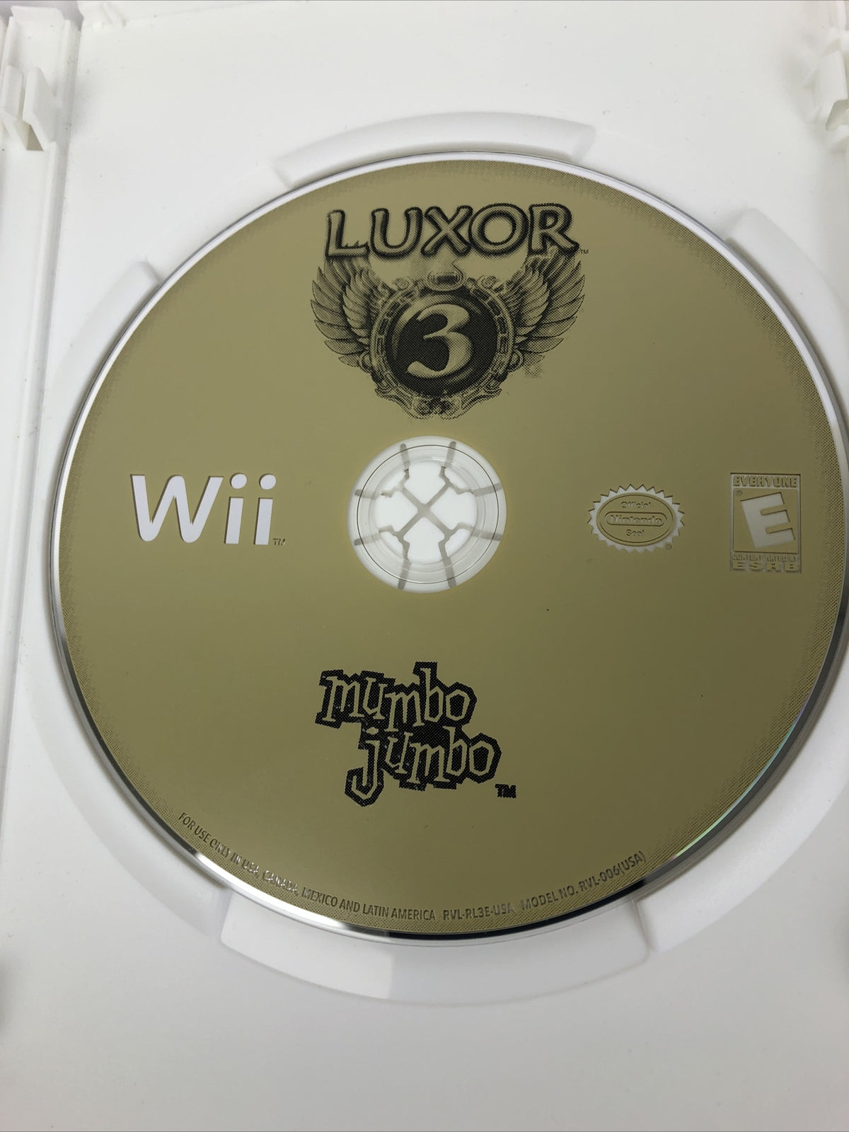 Luxor 3 Mumbo Jumbo Nintendo Wii Game Mint Disc Guaranteed Complete