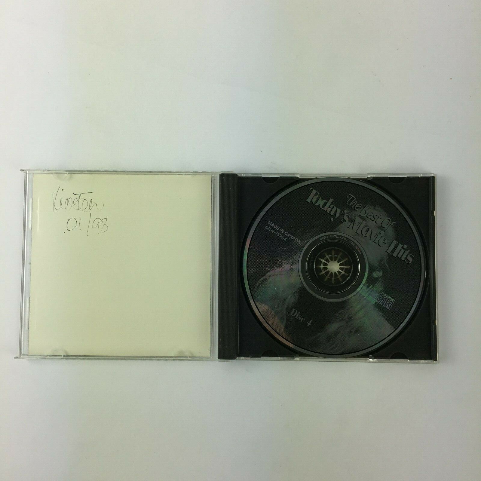CD The Best Today's Movie Hits Performed By The Countdown Singers Disc - 4