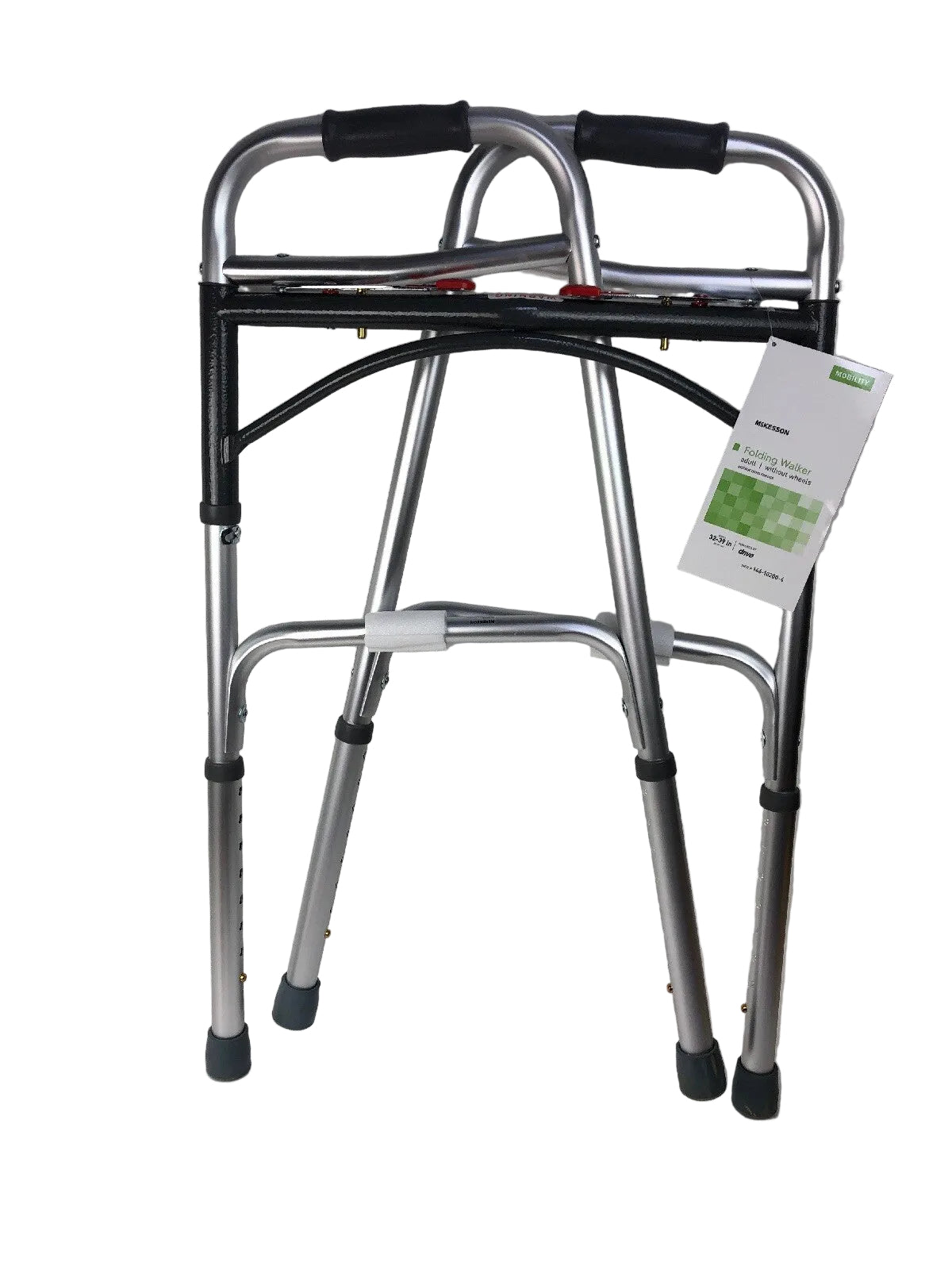 McKesson Drive Medical two-button folding walker for seniors brand new