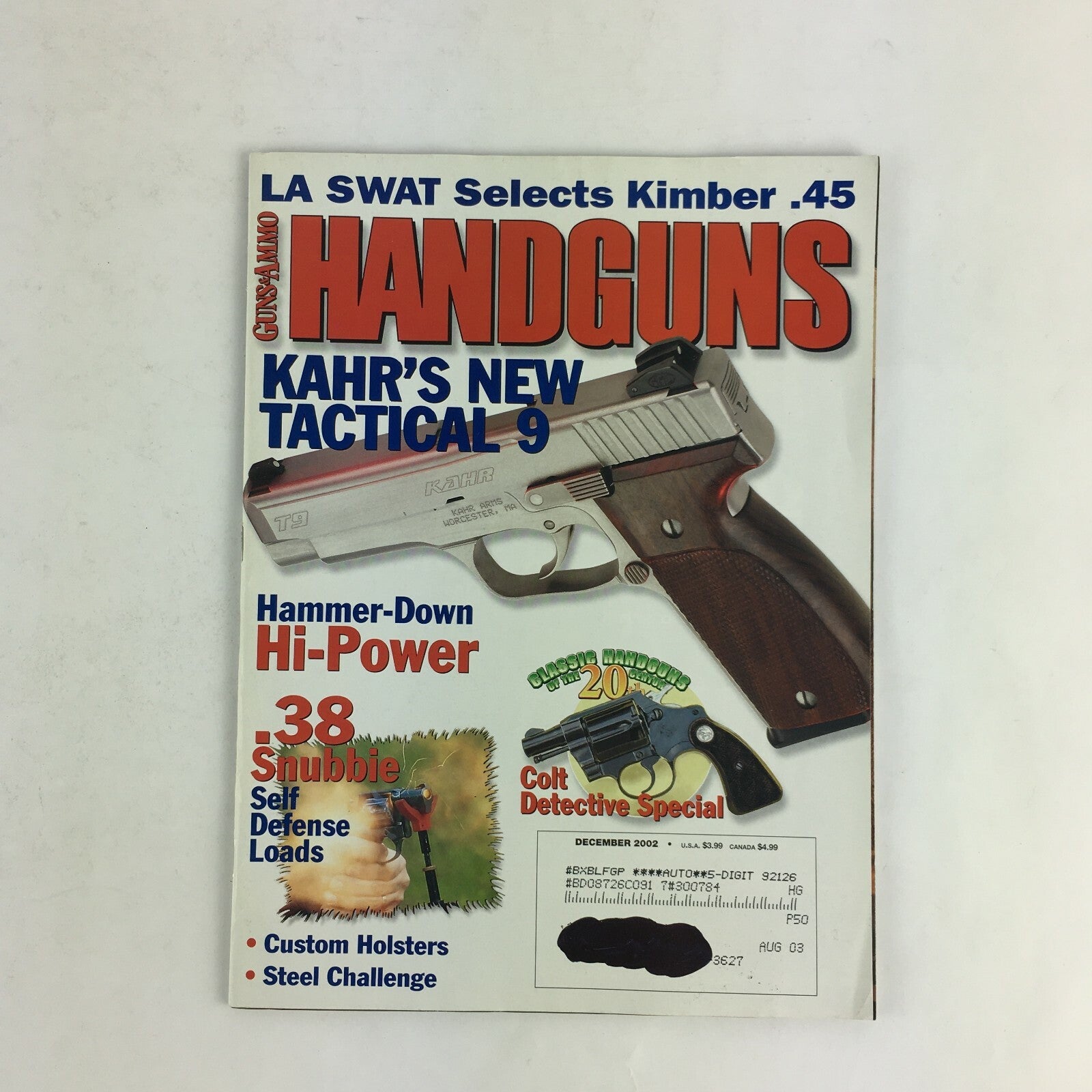 December 2003 Guns & Ammo Handguns Magazine Kahr's New Tactical 9 Hammer-Down.38