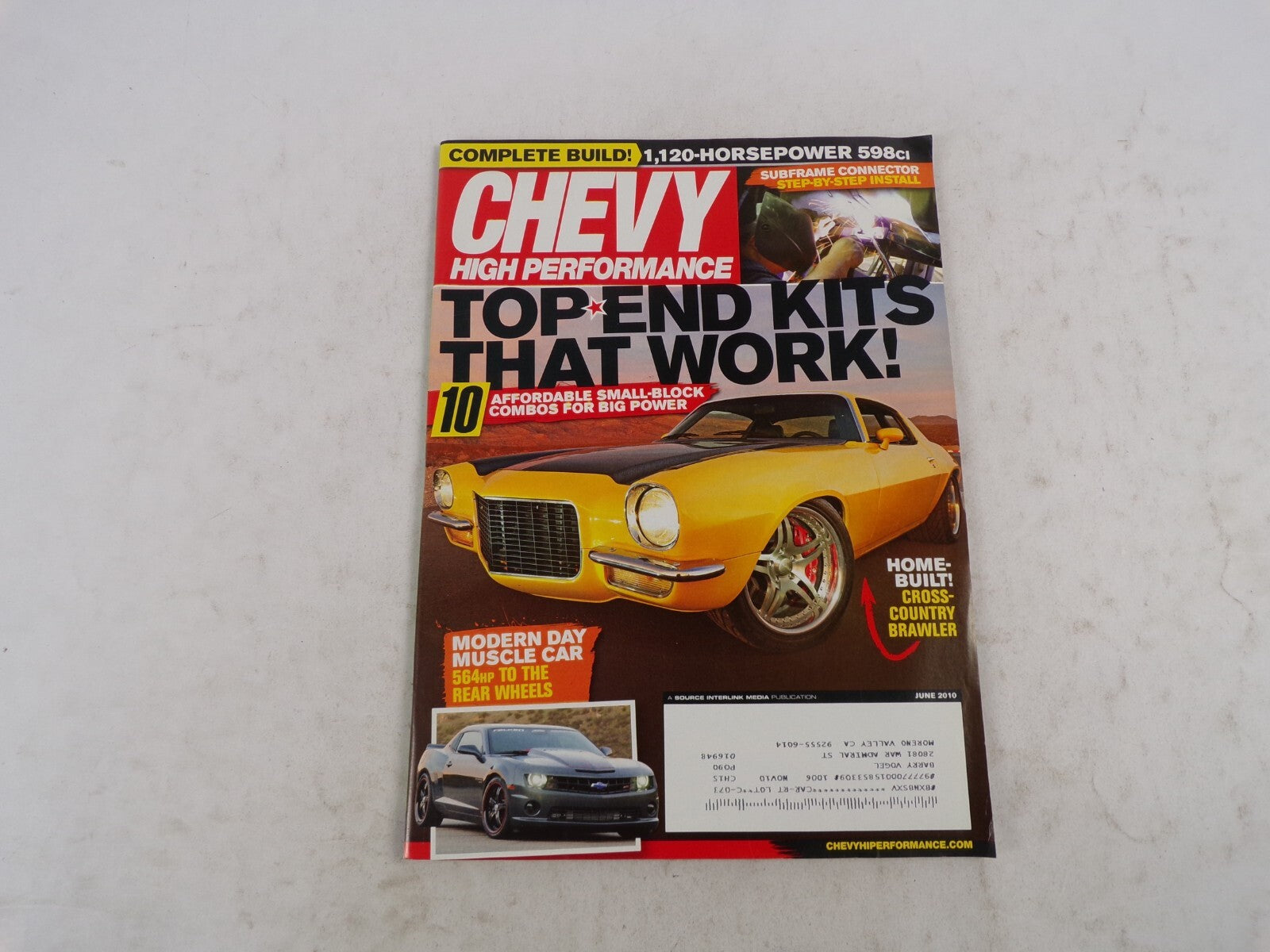 June 2010 Chevy High Performance Top End Kits That Work! Complete Build! 1,120
