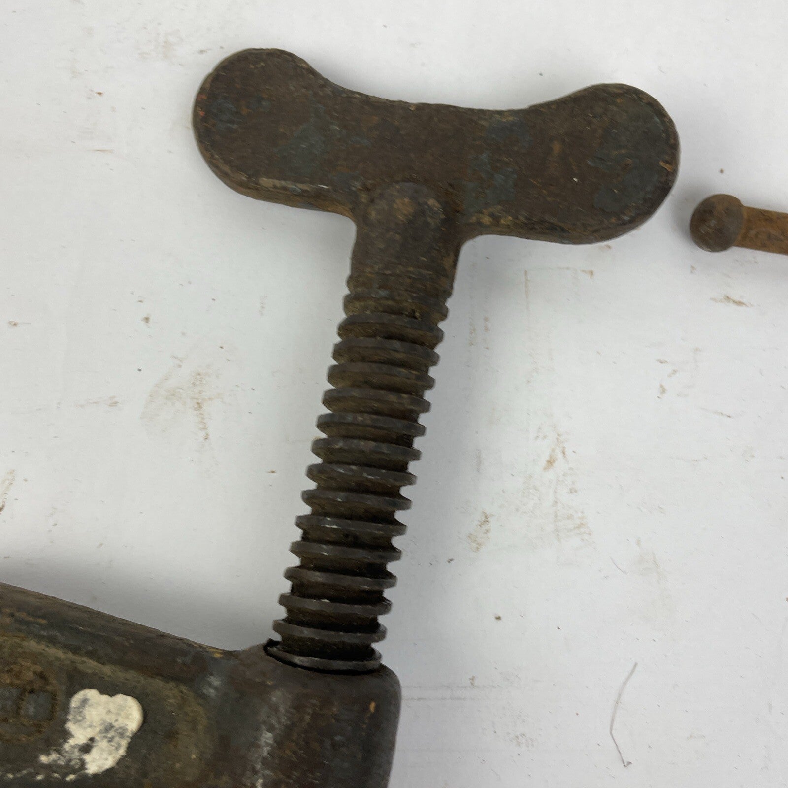 2 x Vintage 4" Chicago 4140 / Standard No. 540 C Clamp Welding Woodworking Tool