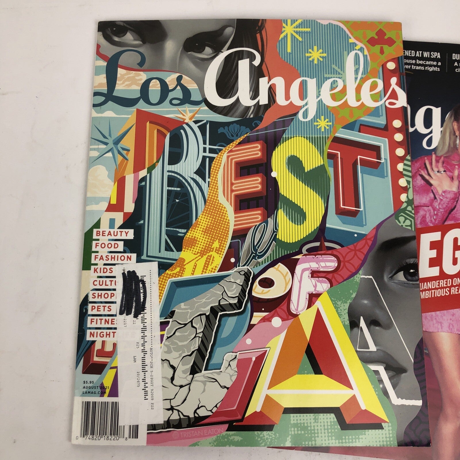 Lot of 2 x Los Angeles Magazine December 2021 B. L. * August 2021 Best of LA