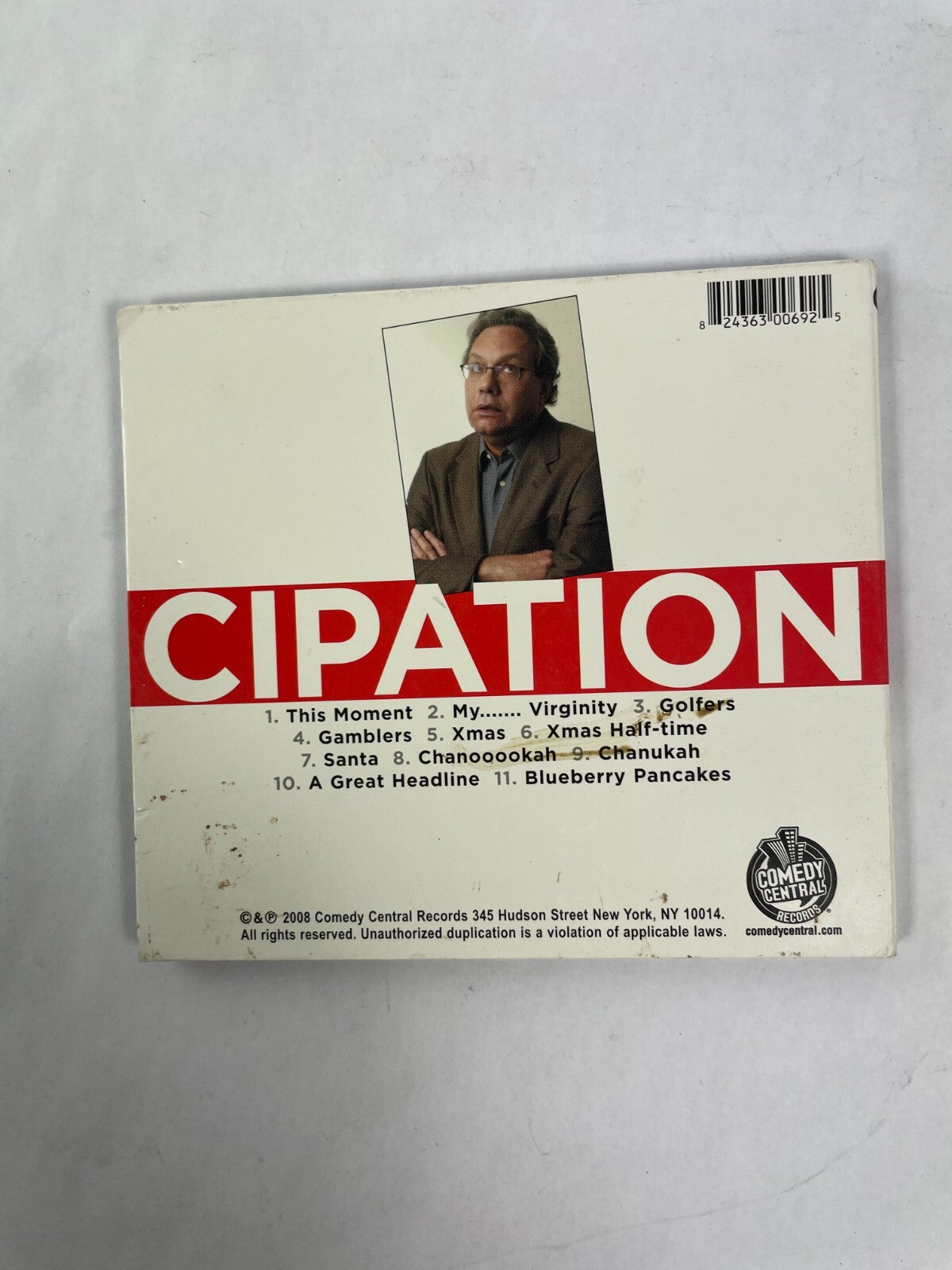 Lewis Black comedy CD Anticipation This Moment My Virginity Xmas Golfers Chanukah collectible disc number 53