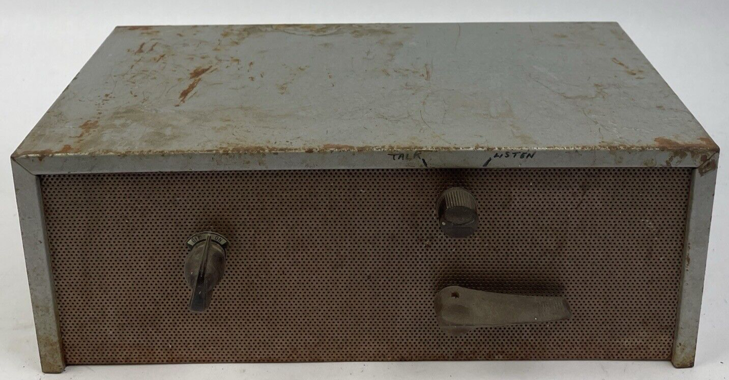 Vintage " Voycall " Tube Office Intercom - Parts or Repair - as IS -LOOK