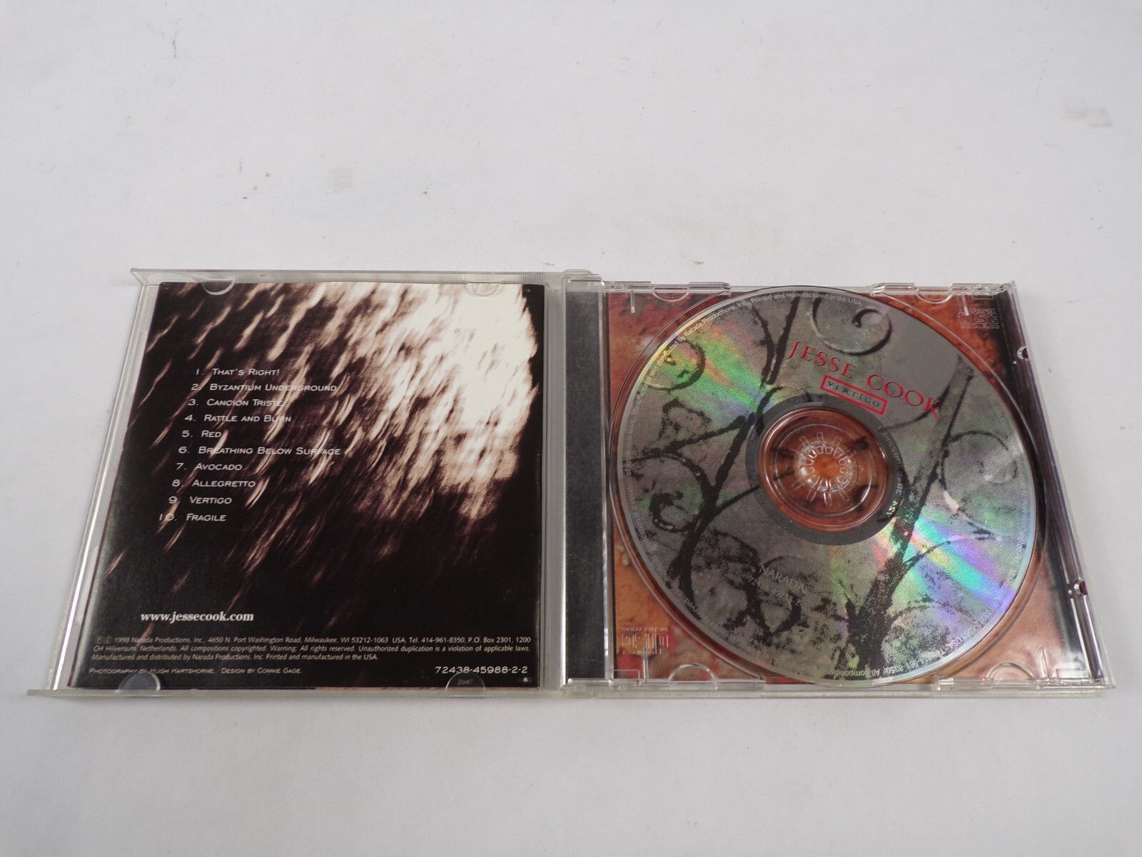 Vertigo Jesse Cook That's Right Byzantium Underground Cancion Triste CD #43